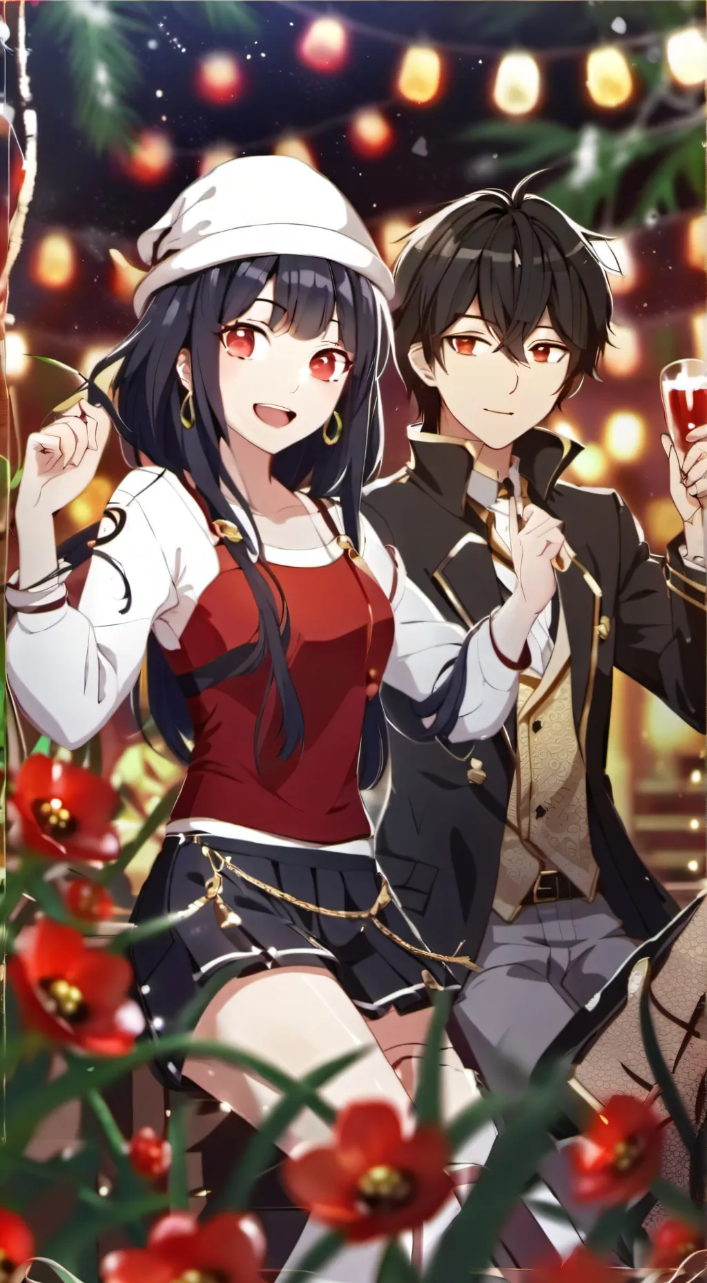 ai character: Lucas and Amy background