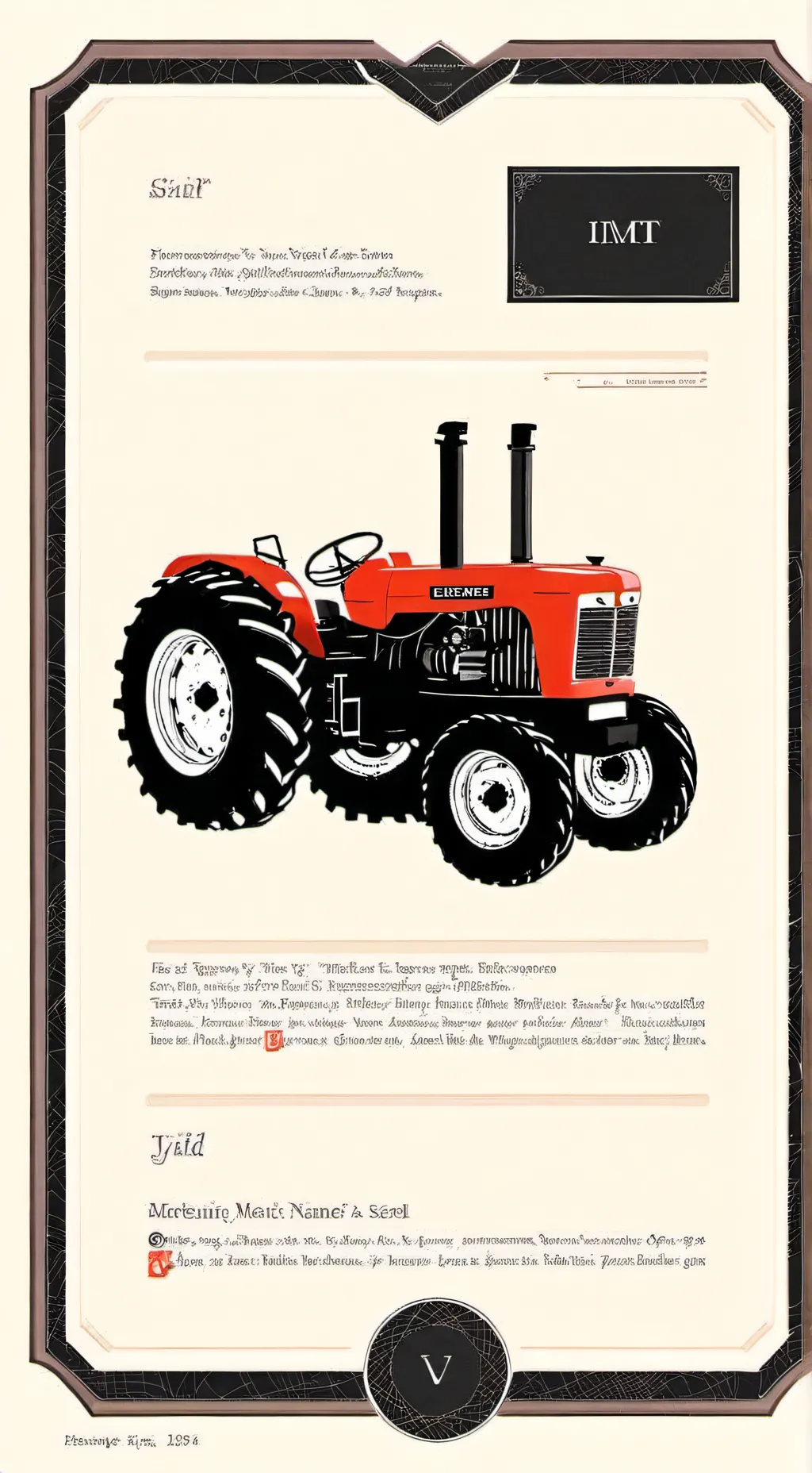 ai character: imt tractor background