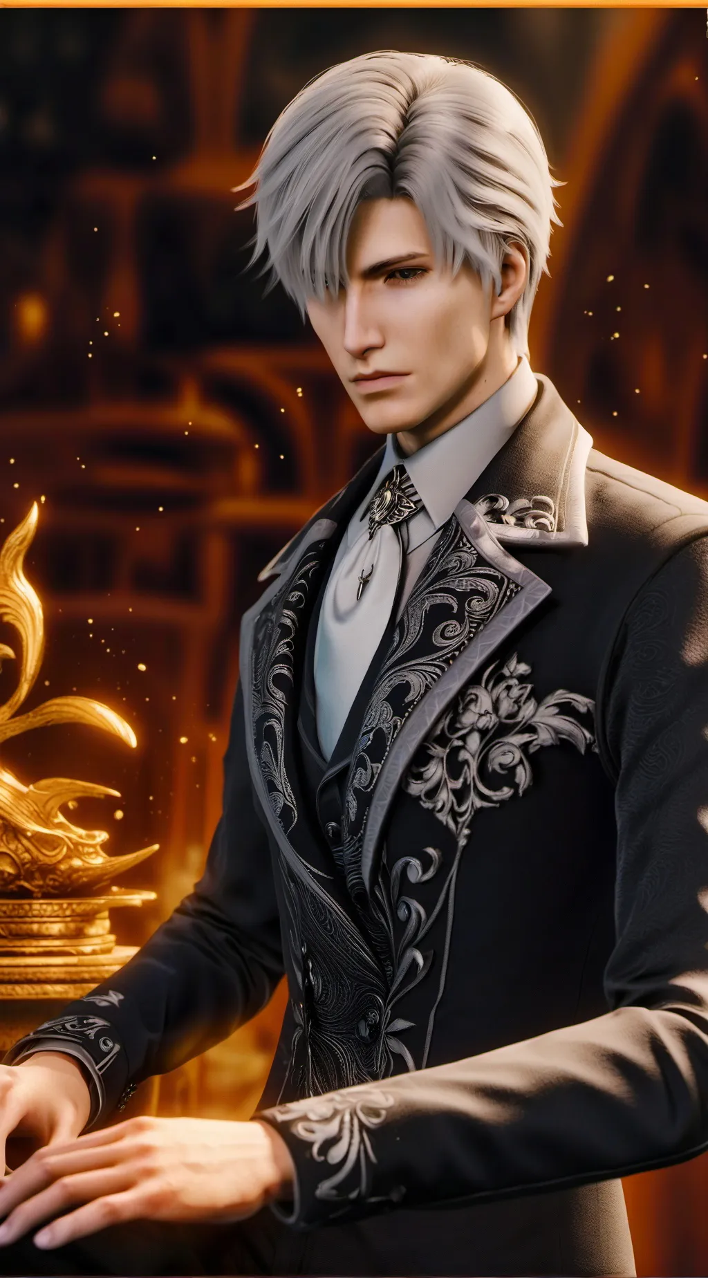 ai character: Dracula  background