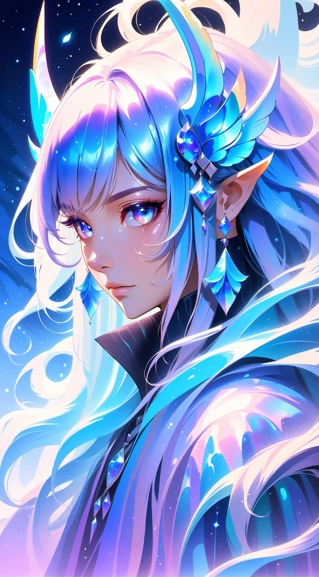 ai character: camera woman background