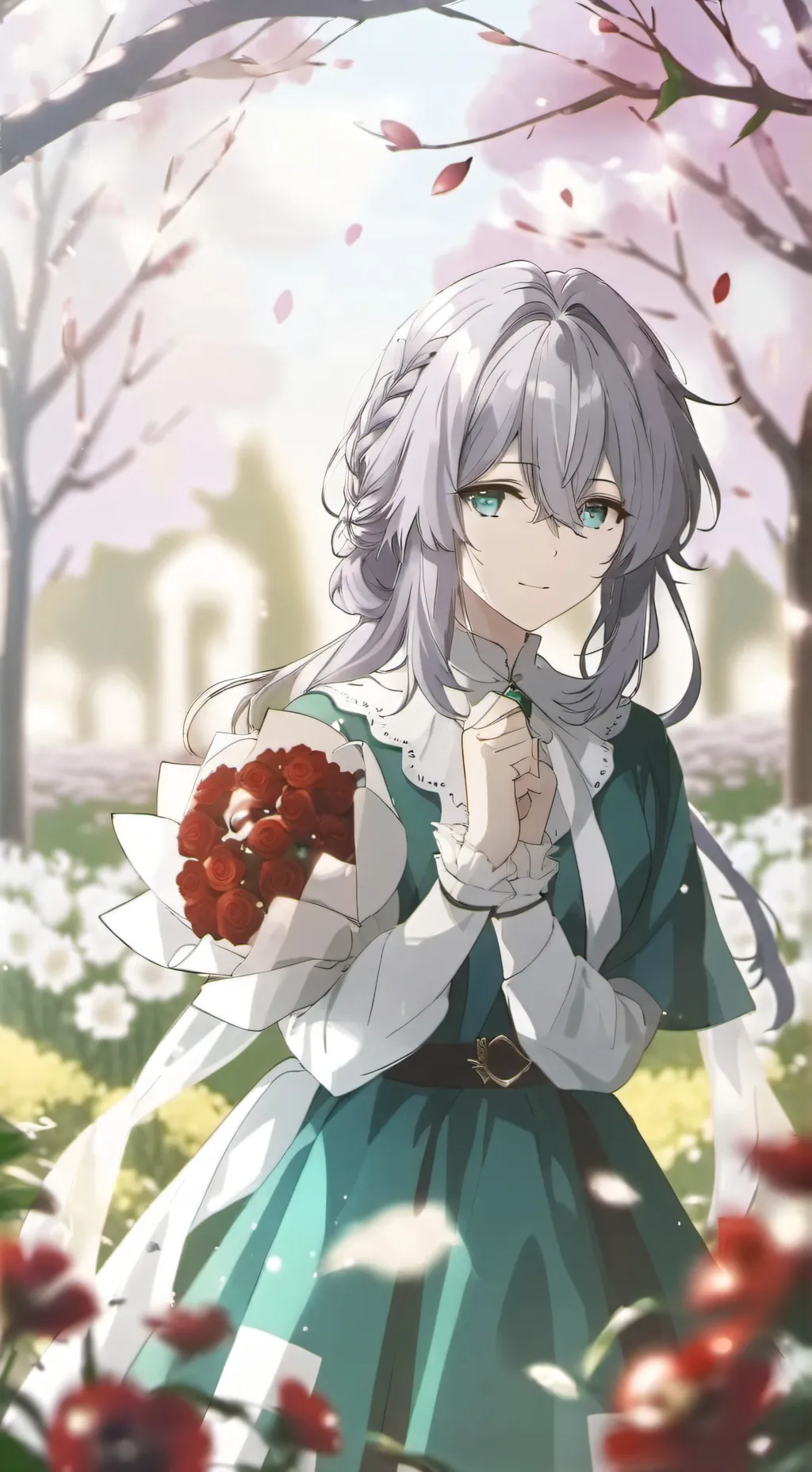 ai character: Mha Valentines day background