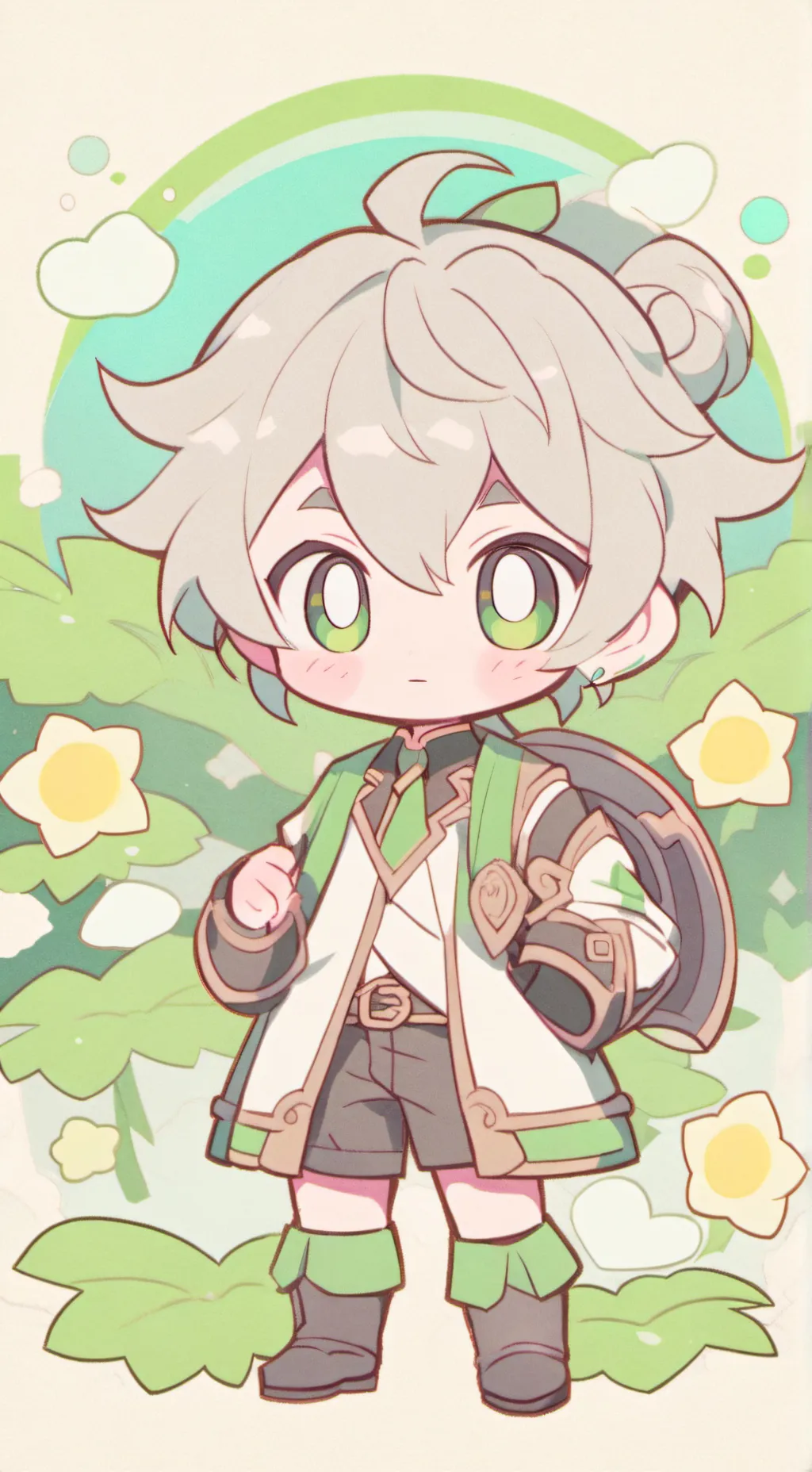 ai character: Mha Pool background