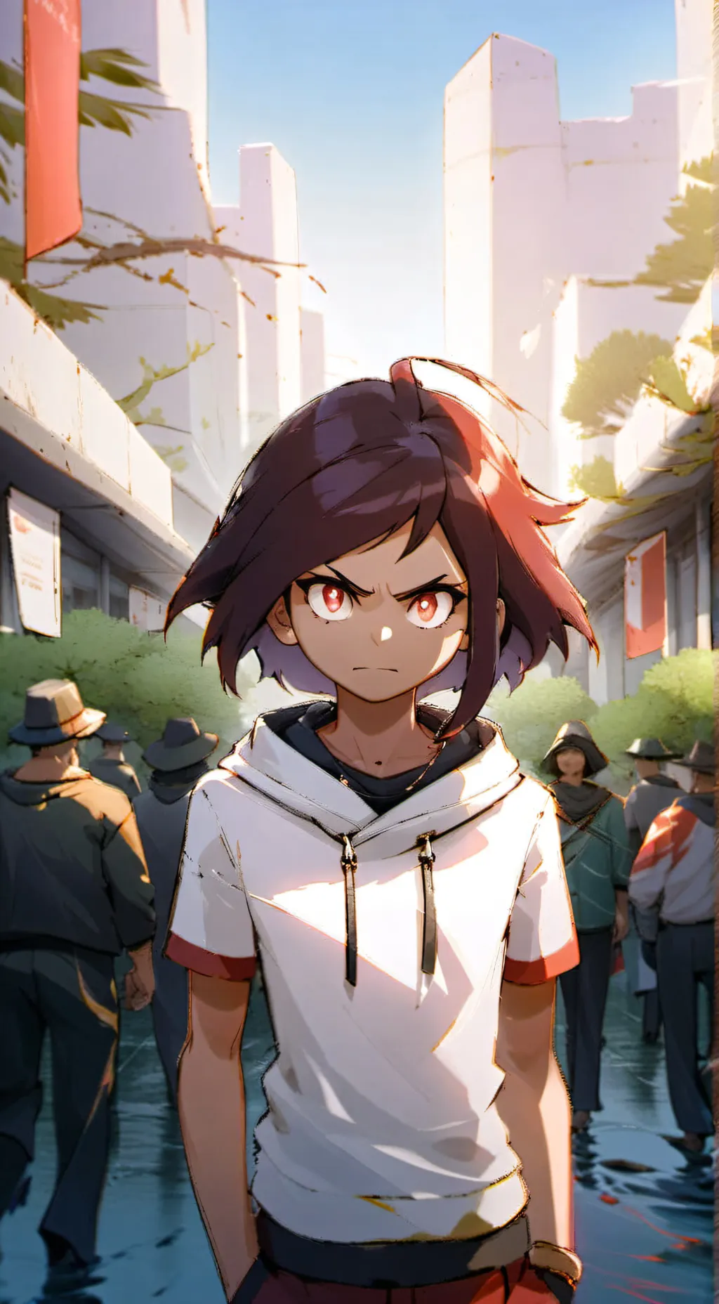 ai character: mha fille/gas background