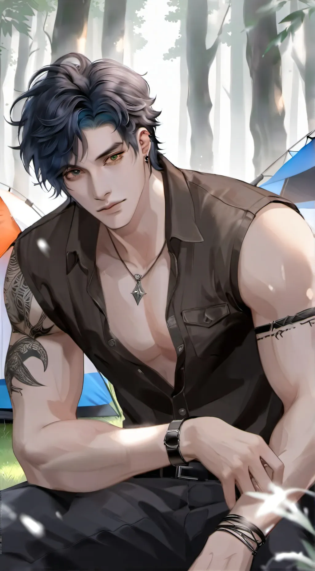 ai character: 🖤Chris Afton🖤 background