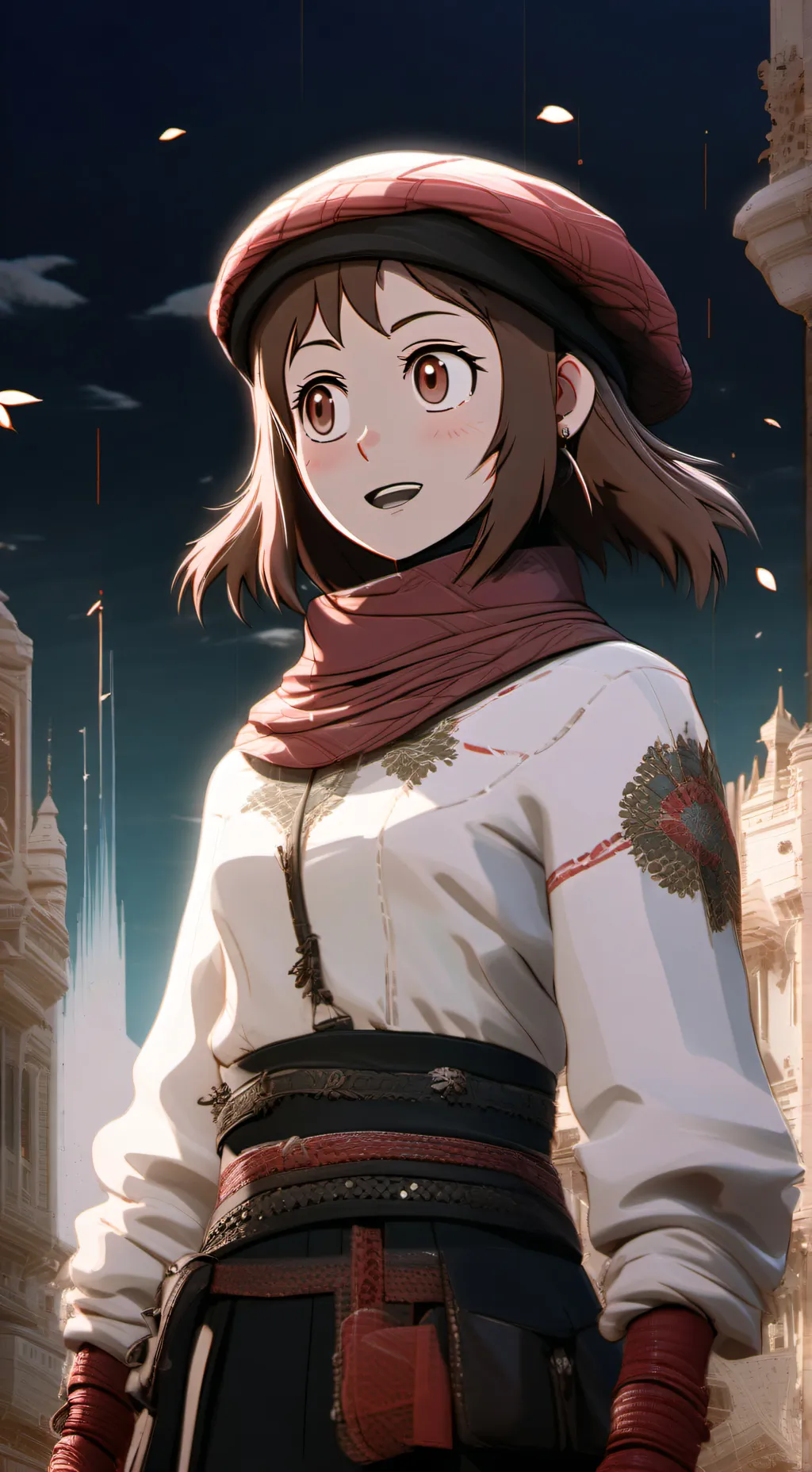 ai character: AFO son x ochako  background