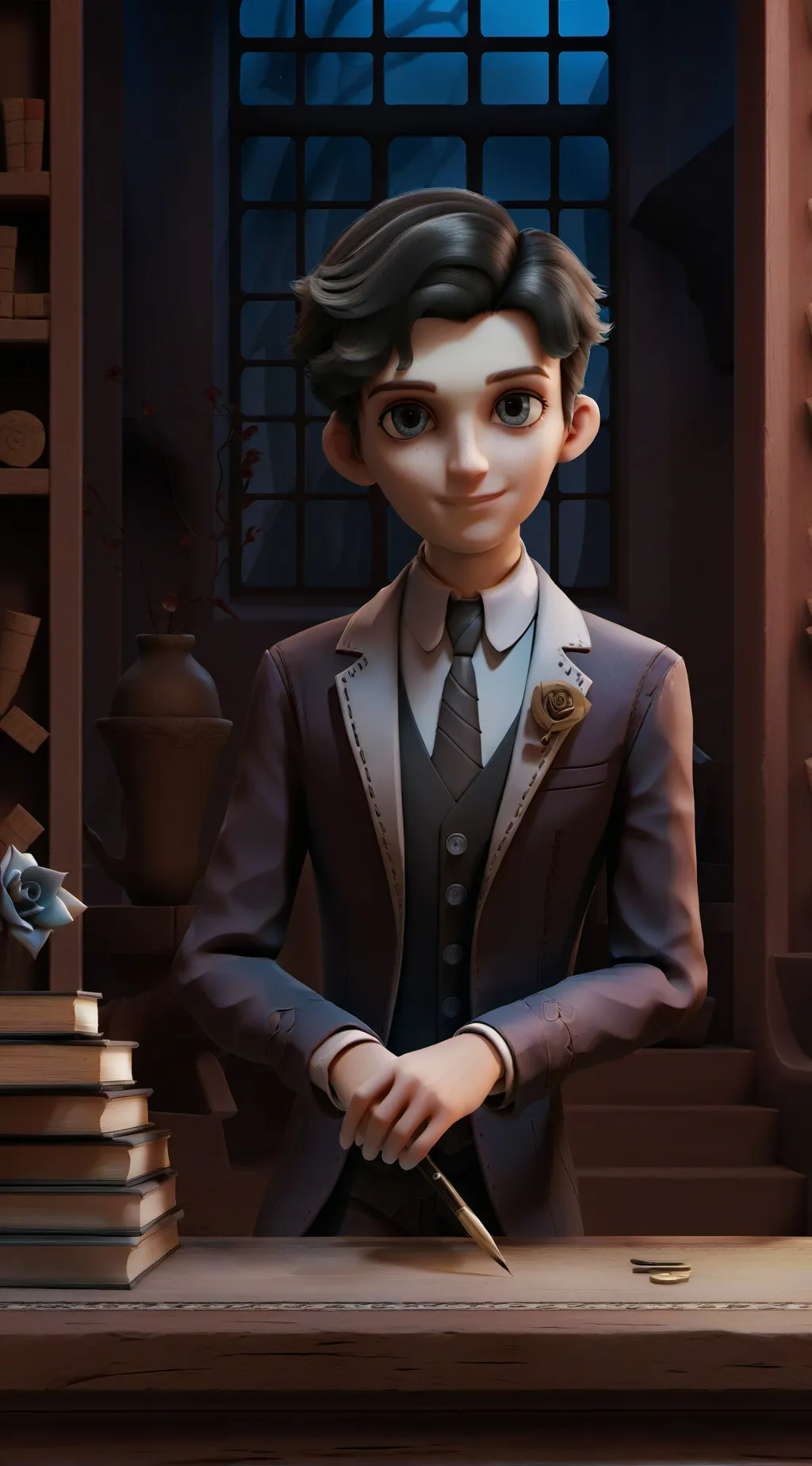 ai character: Арбуз  background