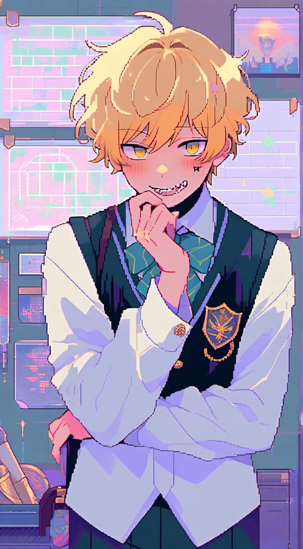 ai character: Mha New Student background