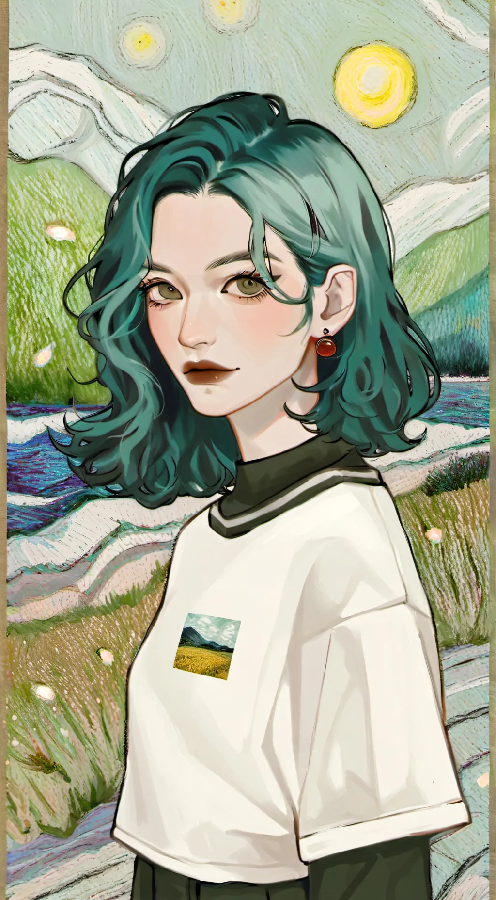 ai character: Luna background