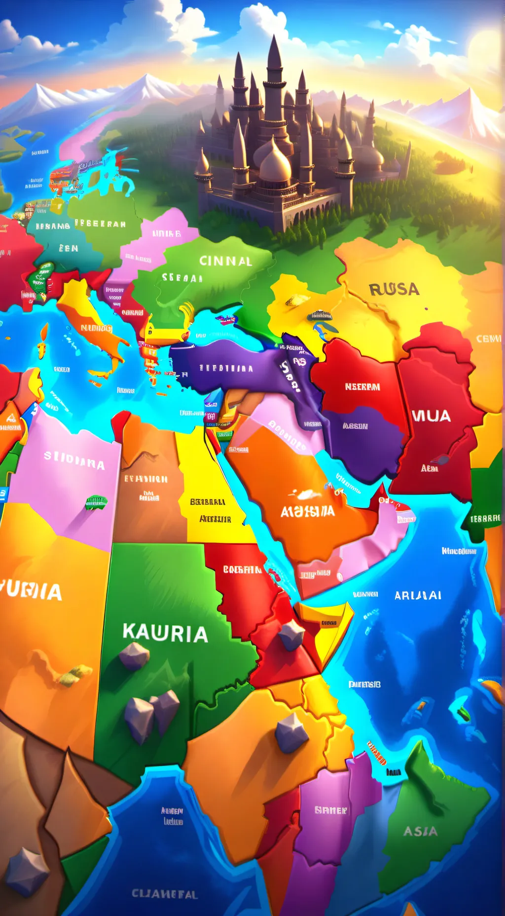 ai character: west asia Nutshell background