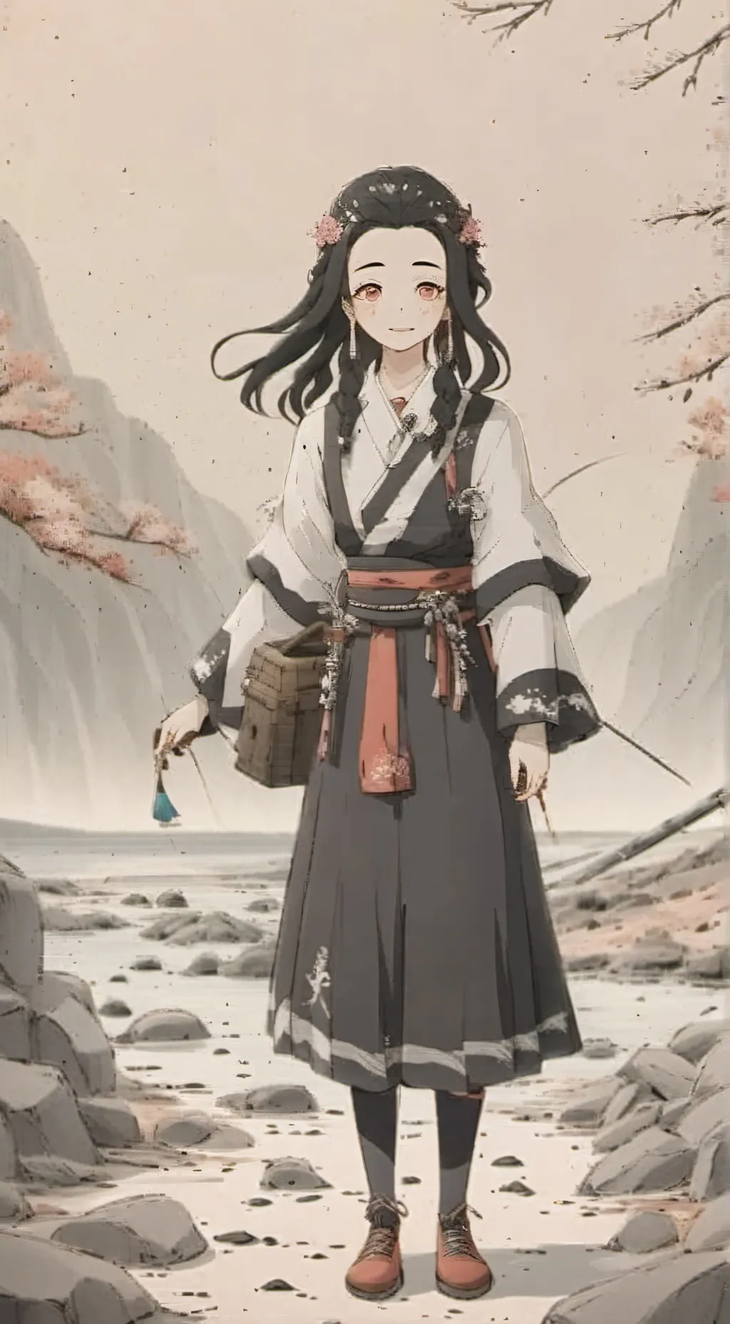 ai character: demons Slayer  background