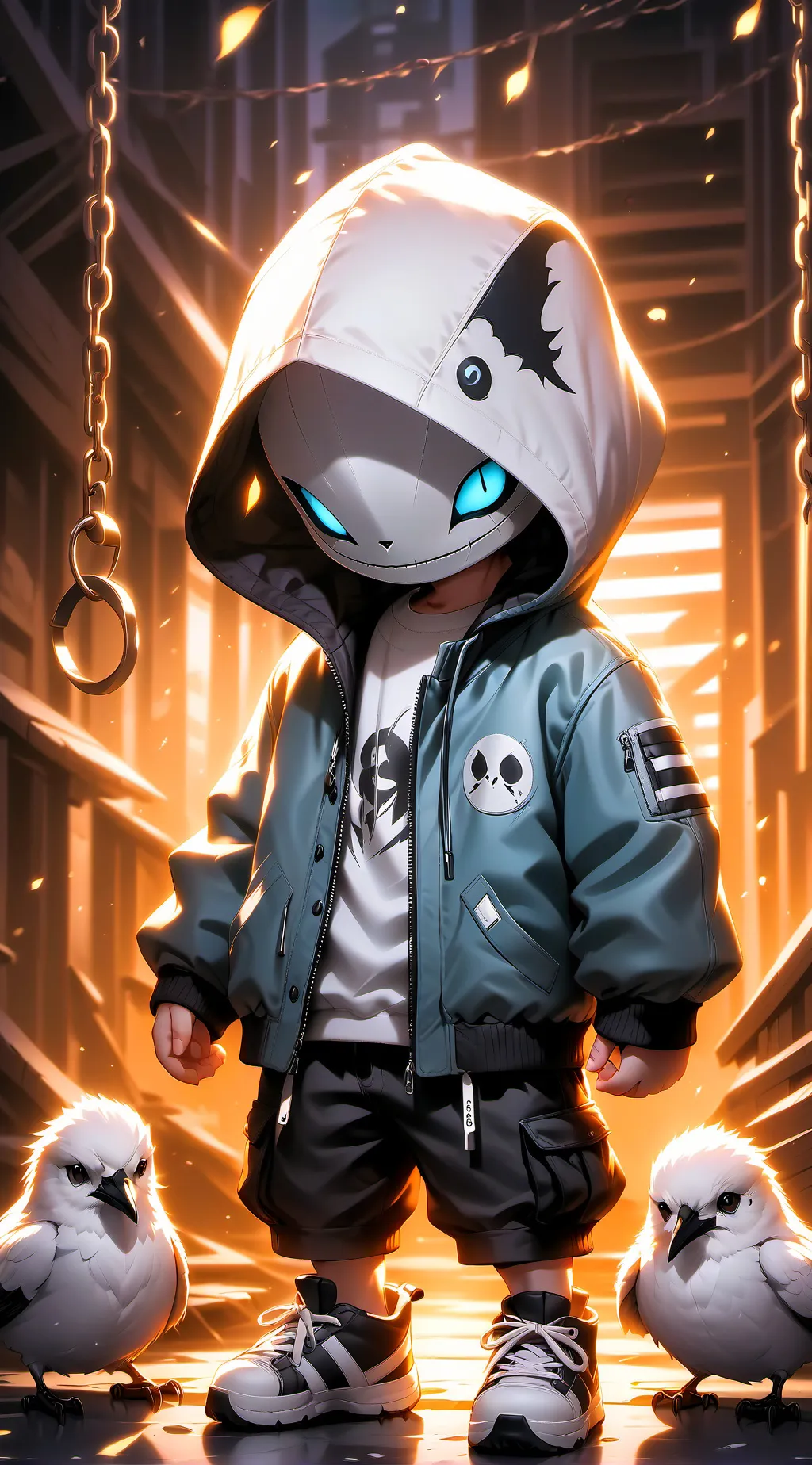 ai character: sans background