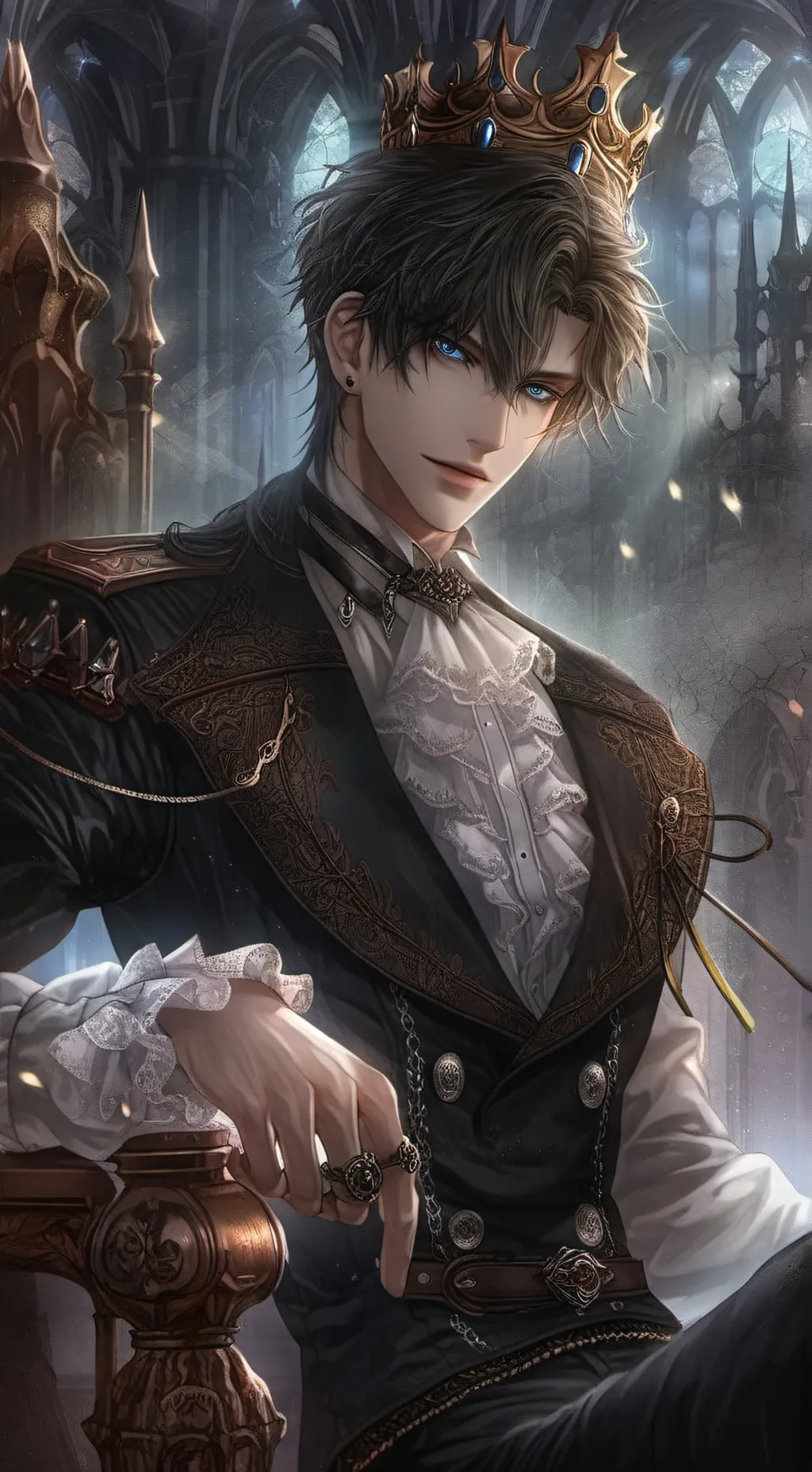 ai character: King Simon  background