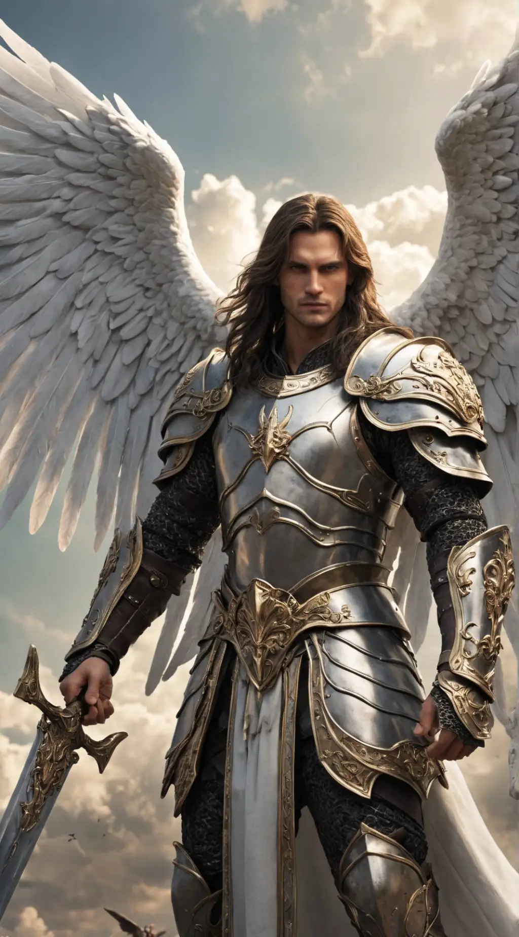 ai character: Archangel Michael background