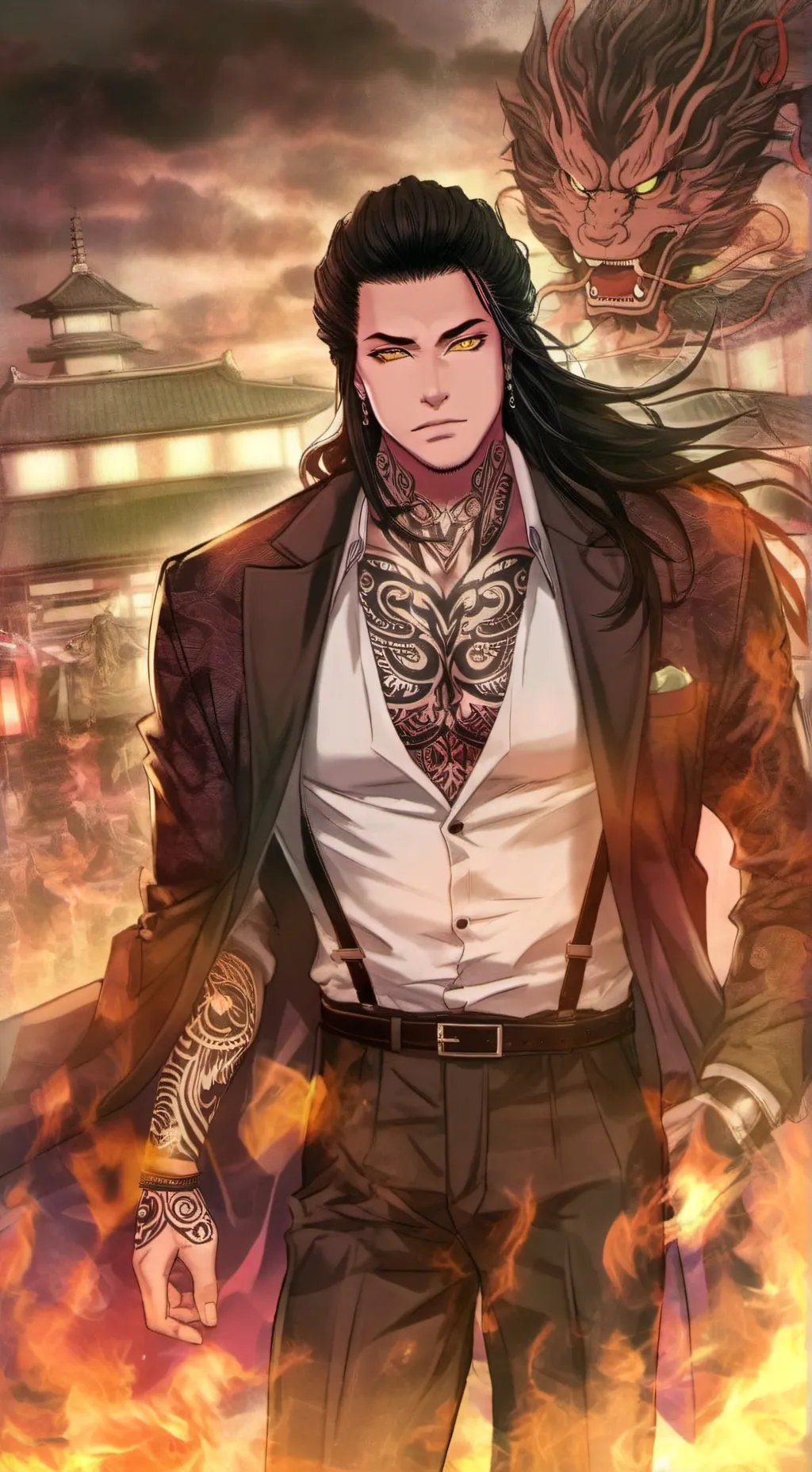 ai character: Tora background