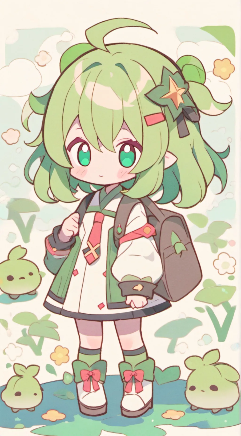 ai character: 💚Pick me💚 background