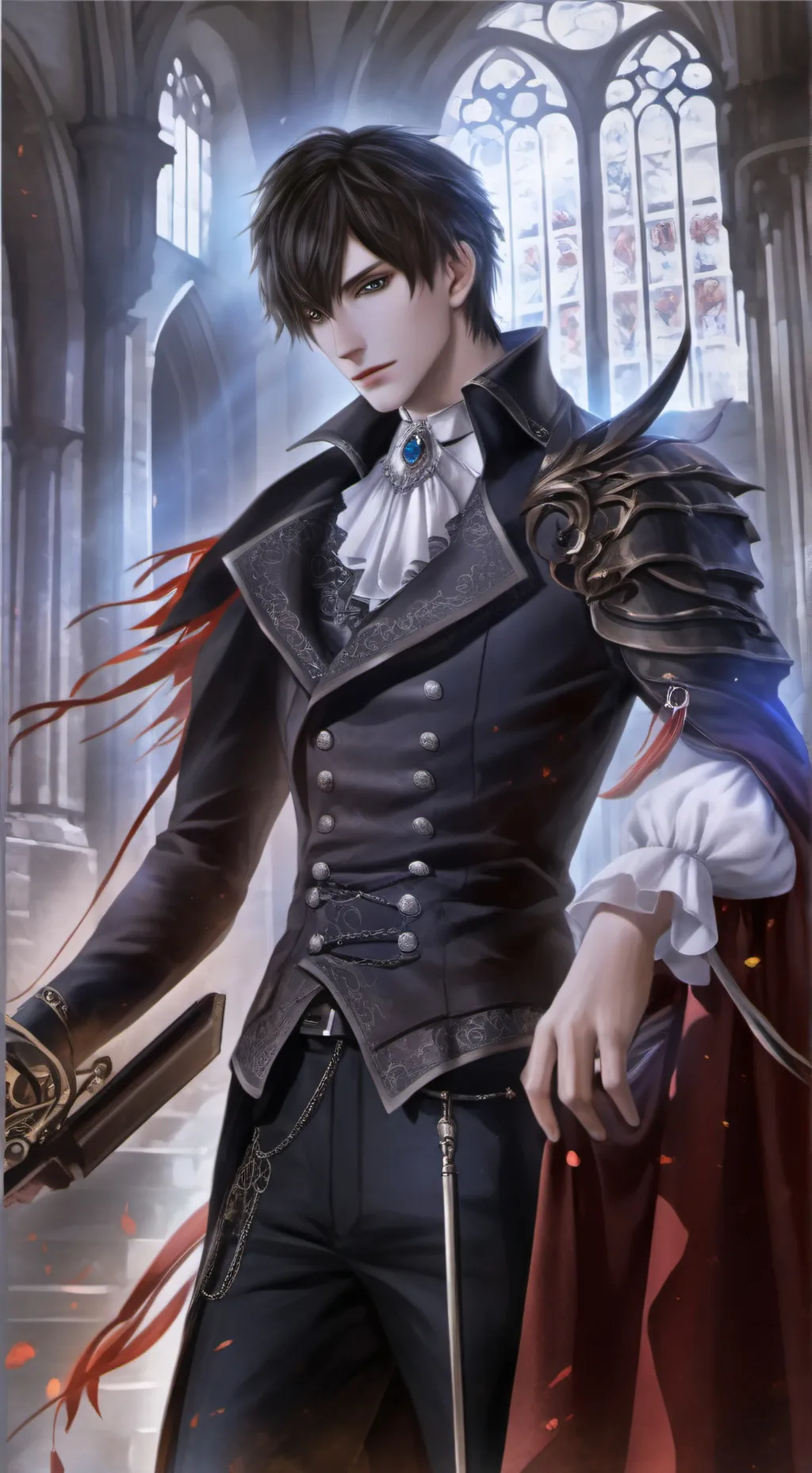 ai character: James carther  background