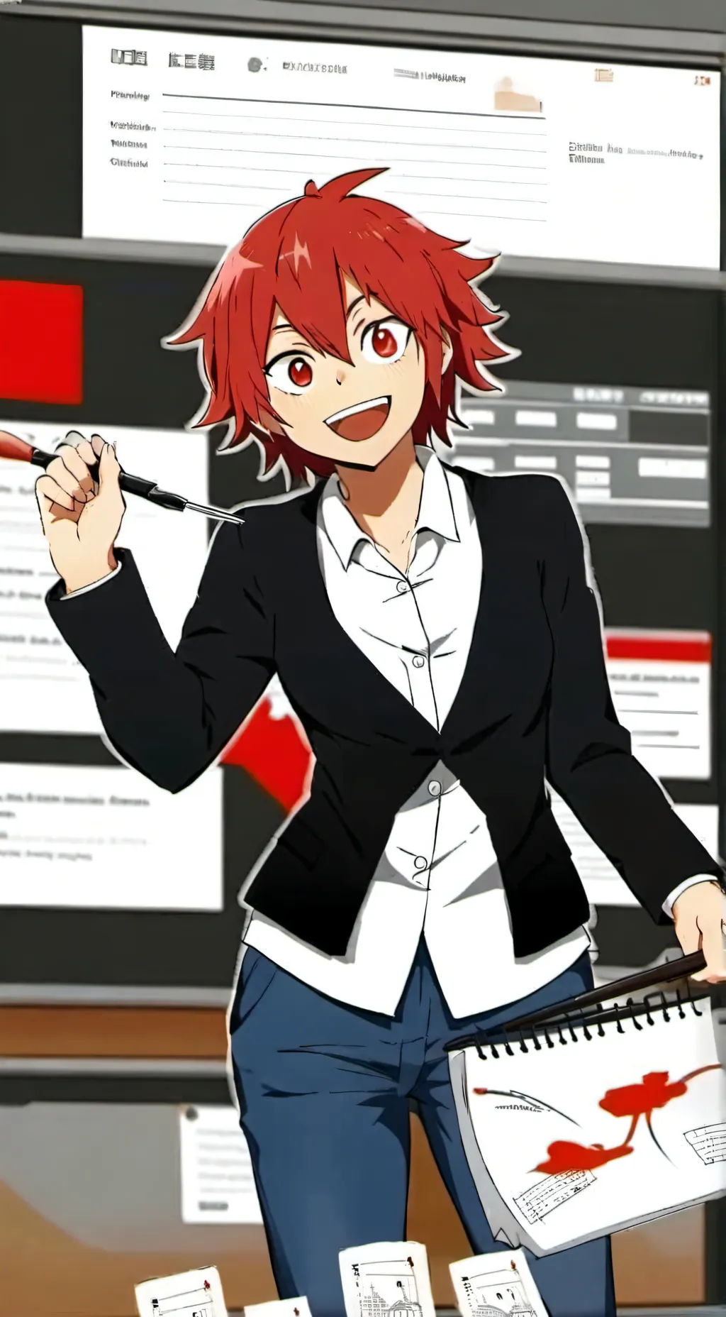 ai character: eijiro kirishima background