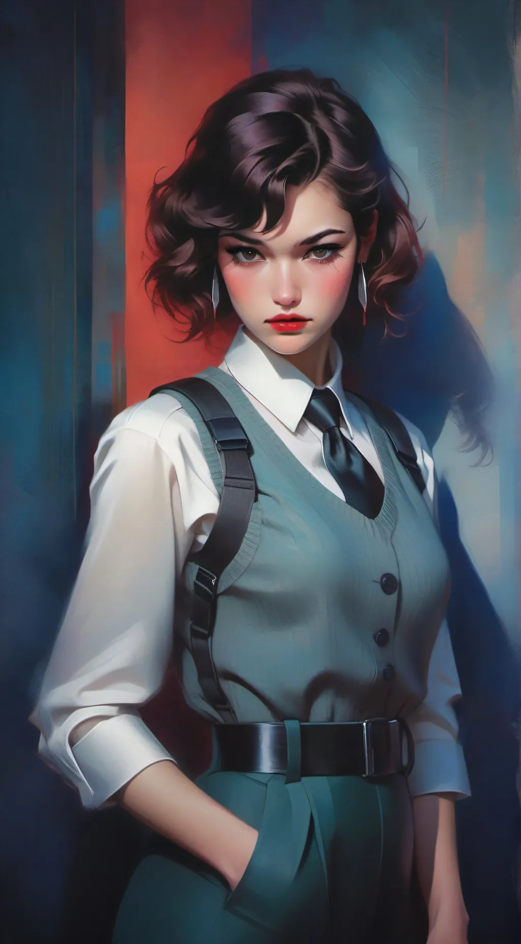 ai character: Eva Whitaker  background