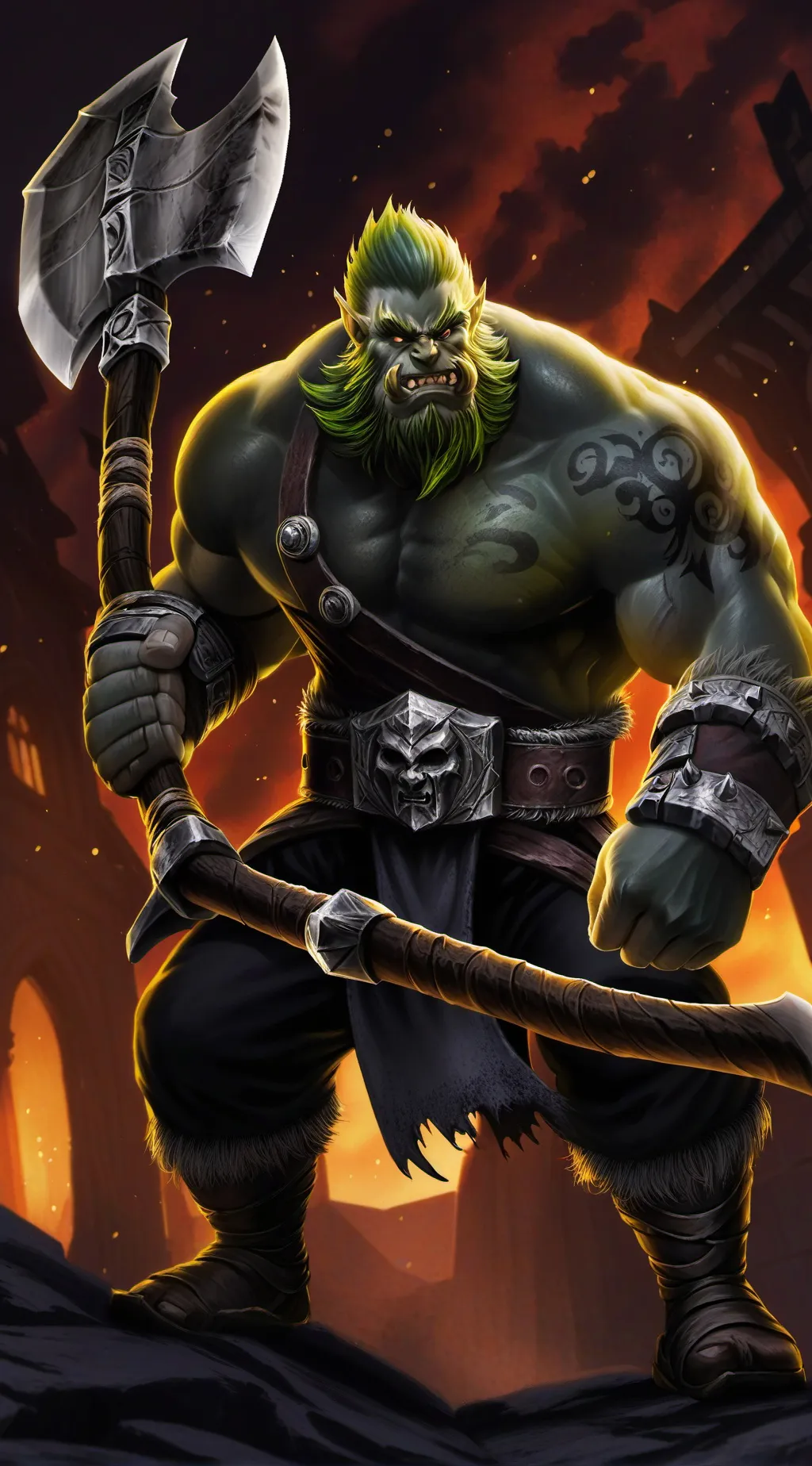 ai character: (Orc) Chris  background