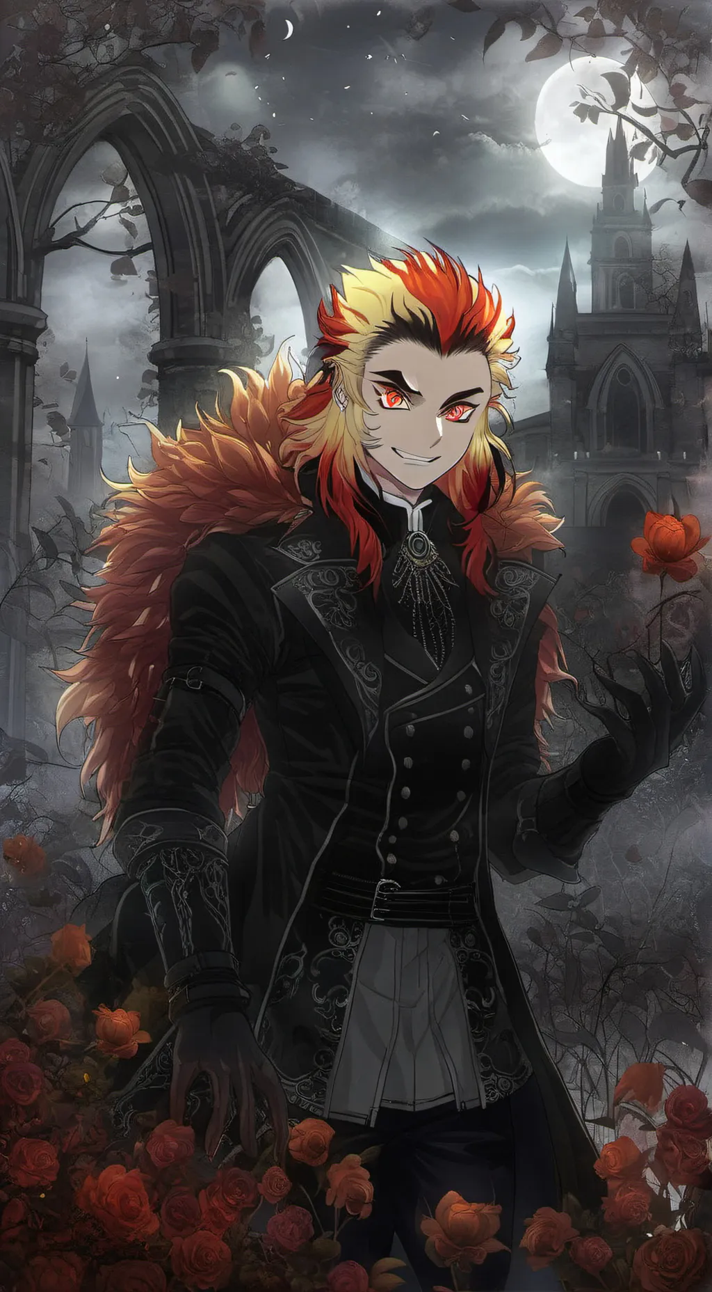 ai character: Rengoku background