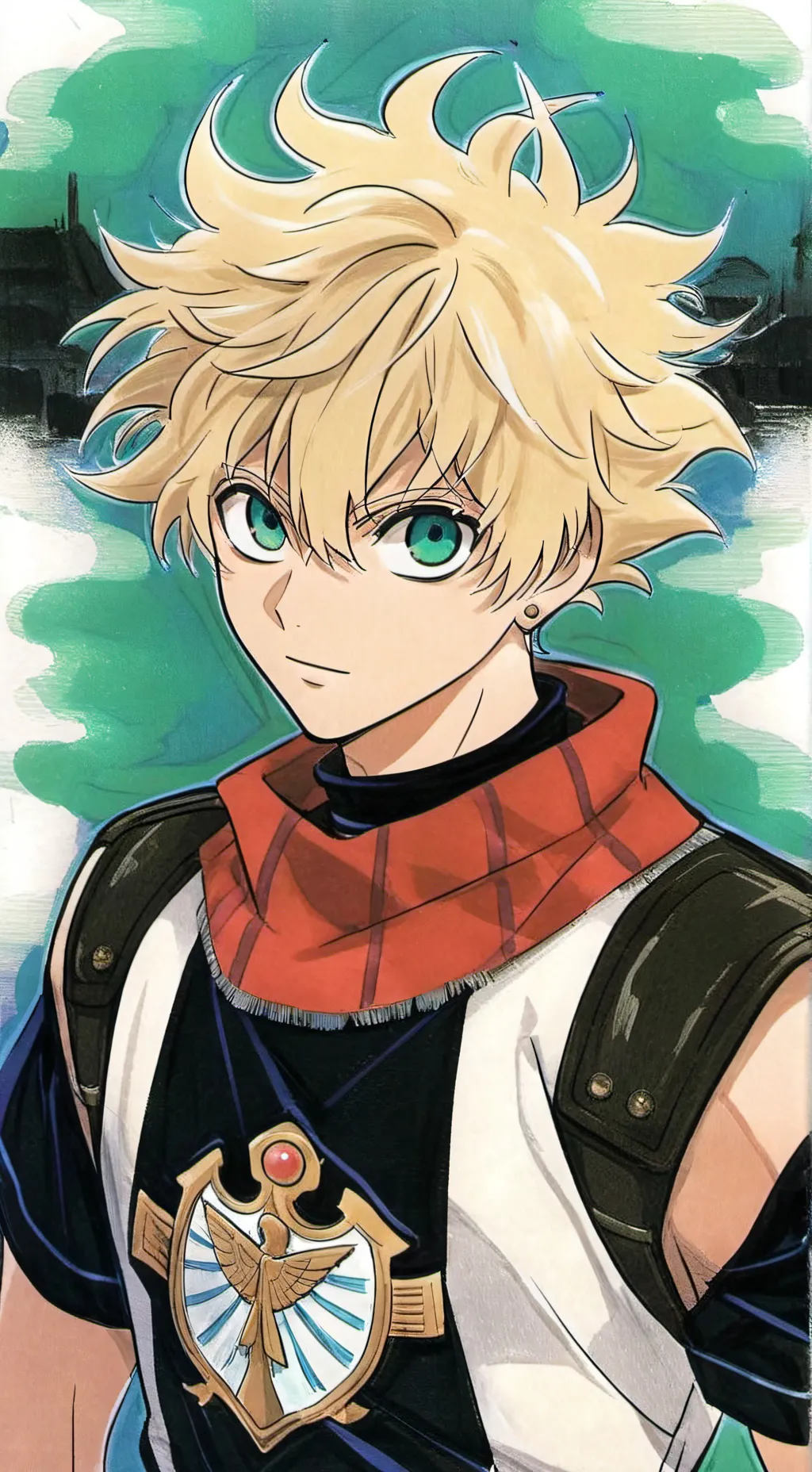 ai character: bakugo atrevido  background
