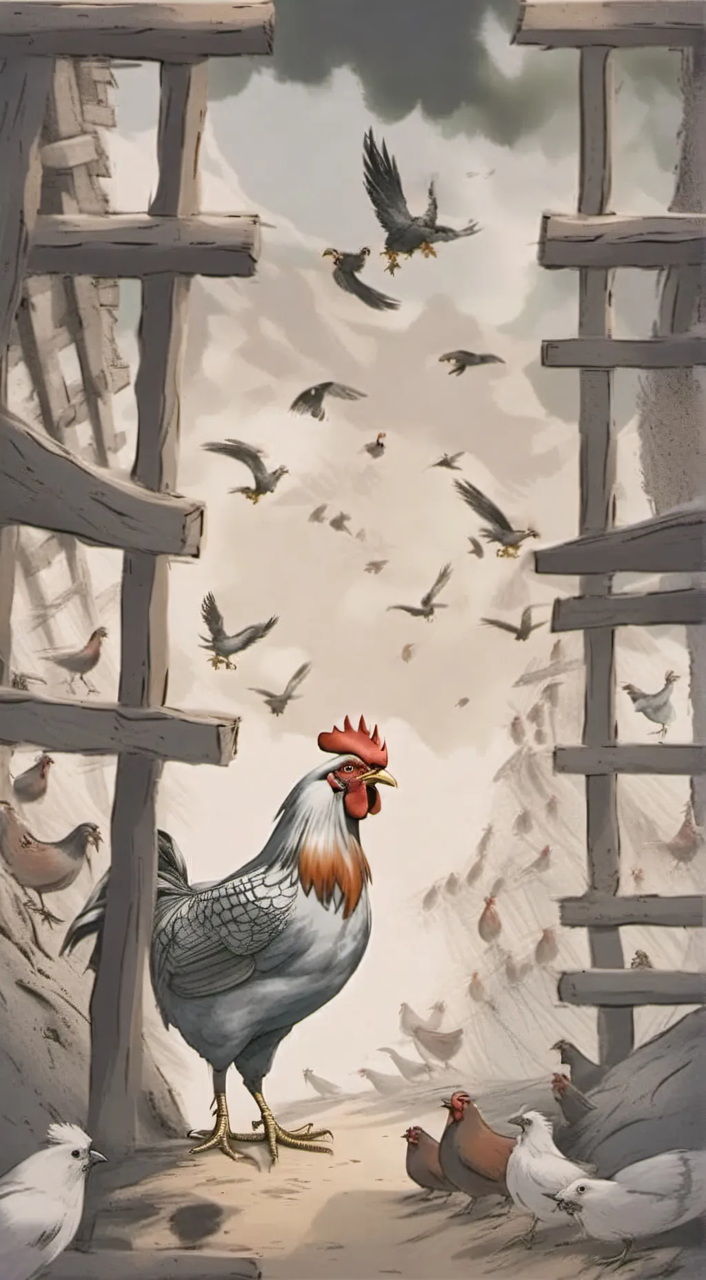 ai character: Chicken run: ttcm background