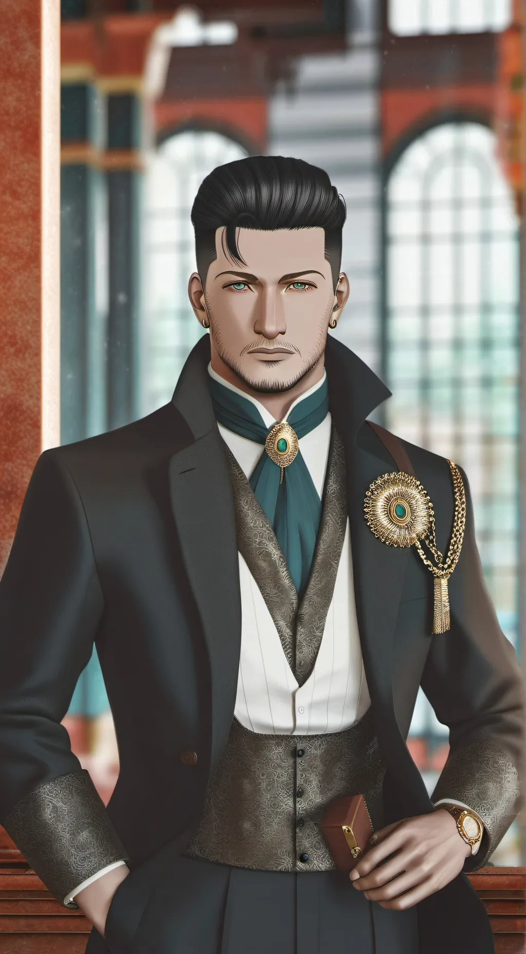 ai character: Дмитрий  background