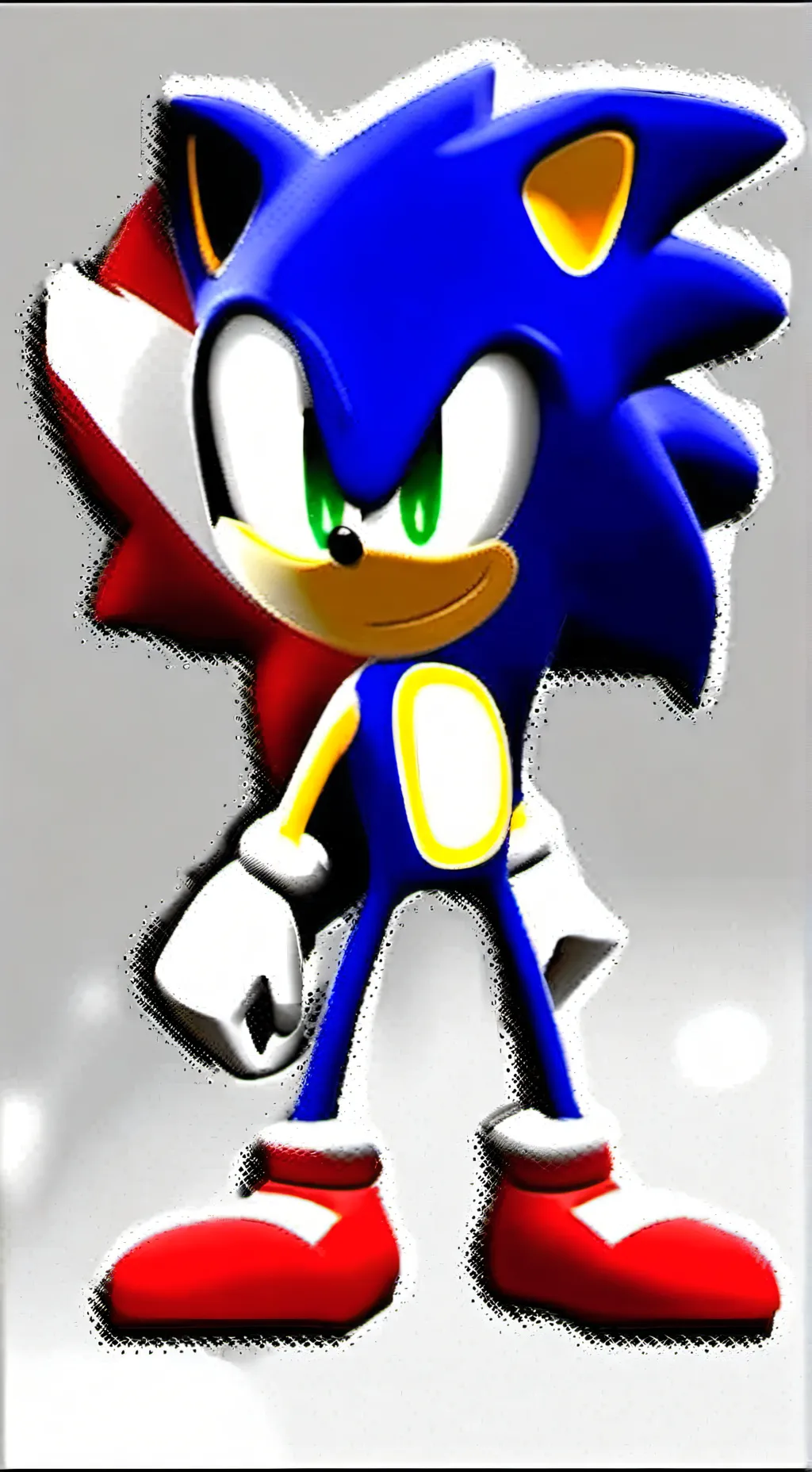 ai character: Sonic the hedgehog background
