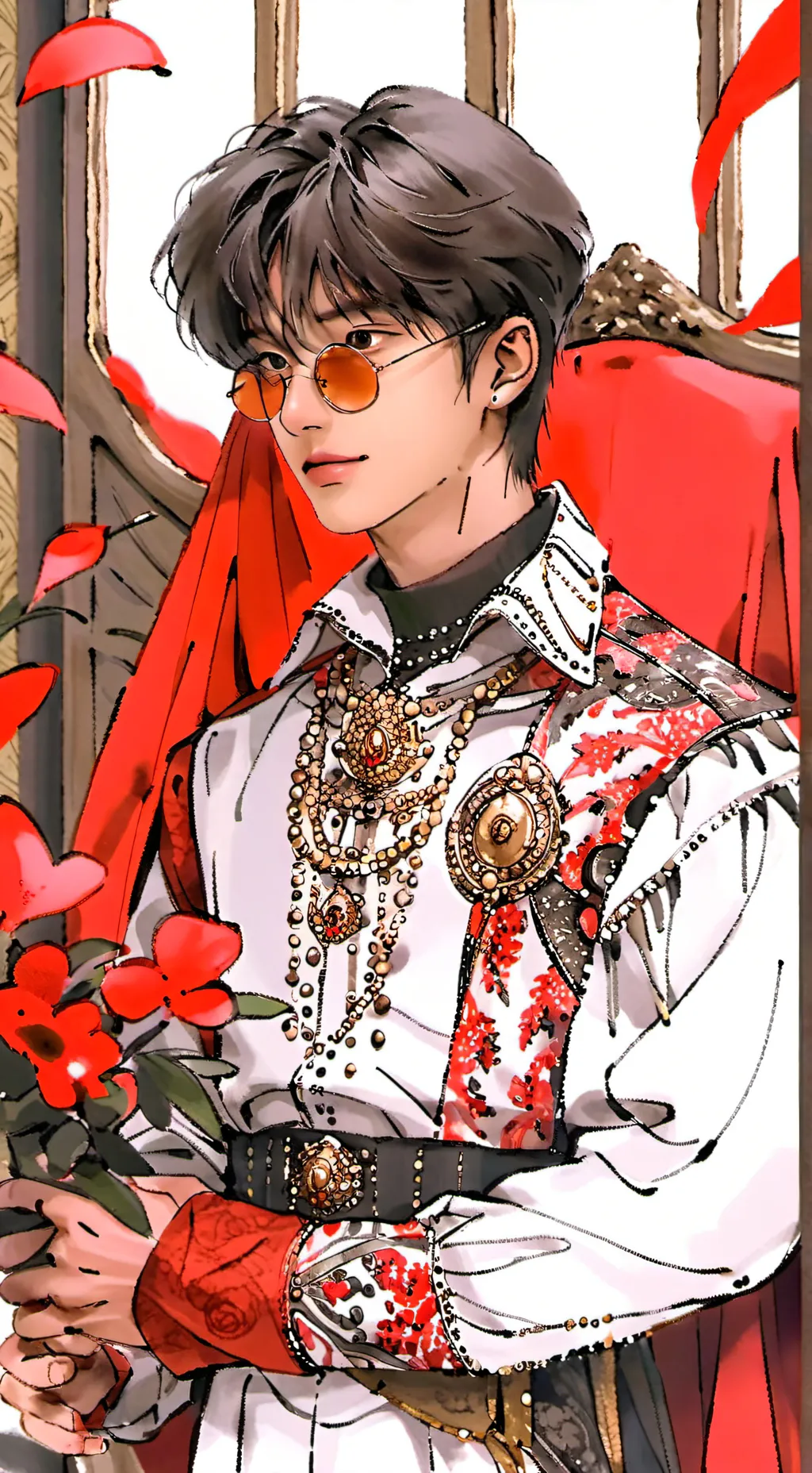 ai character: Hyun Woo  background