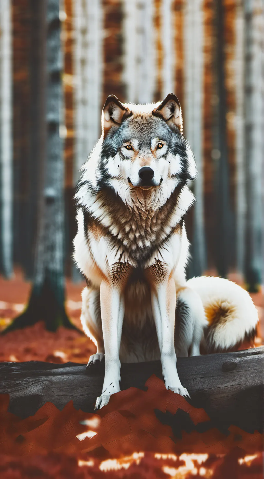 ai character: moon light background