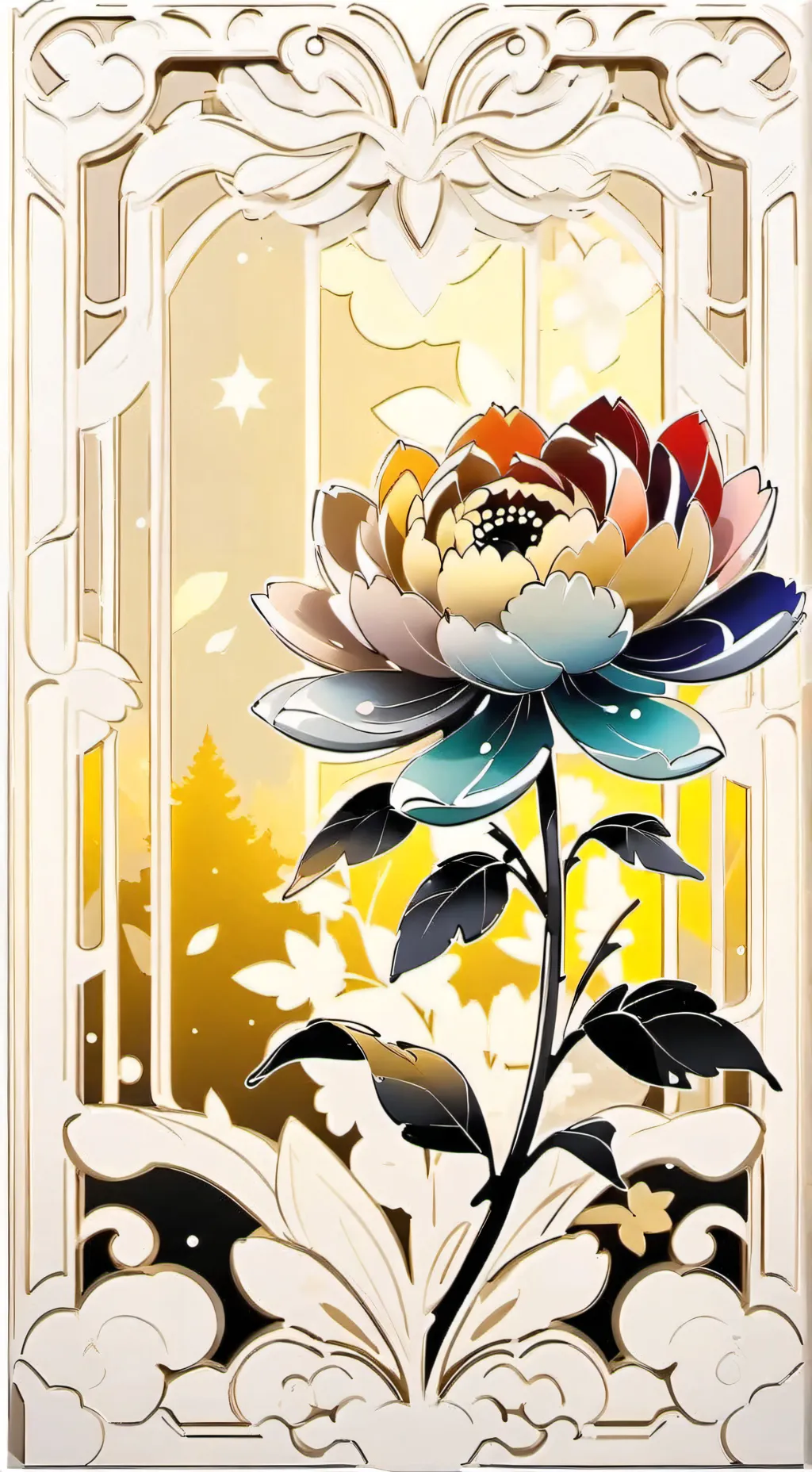 ai character: Moonflower angst  background