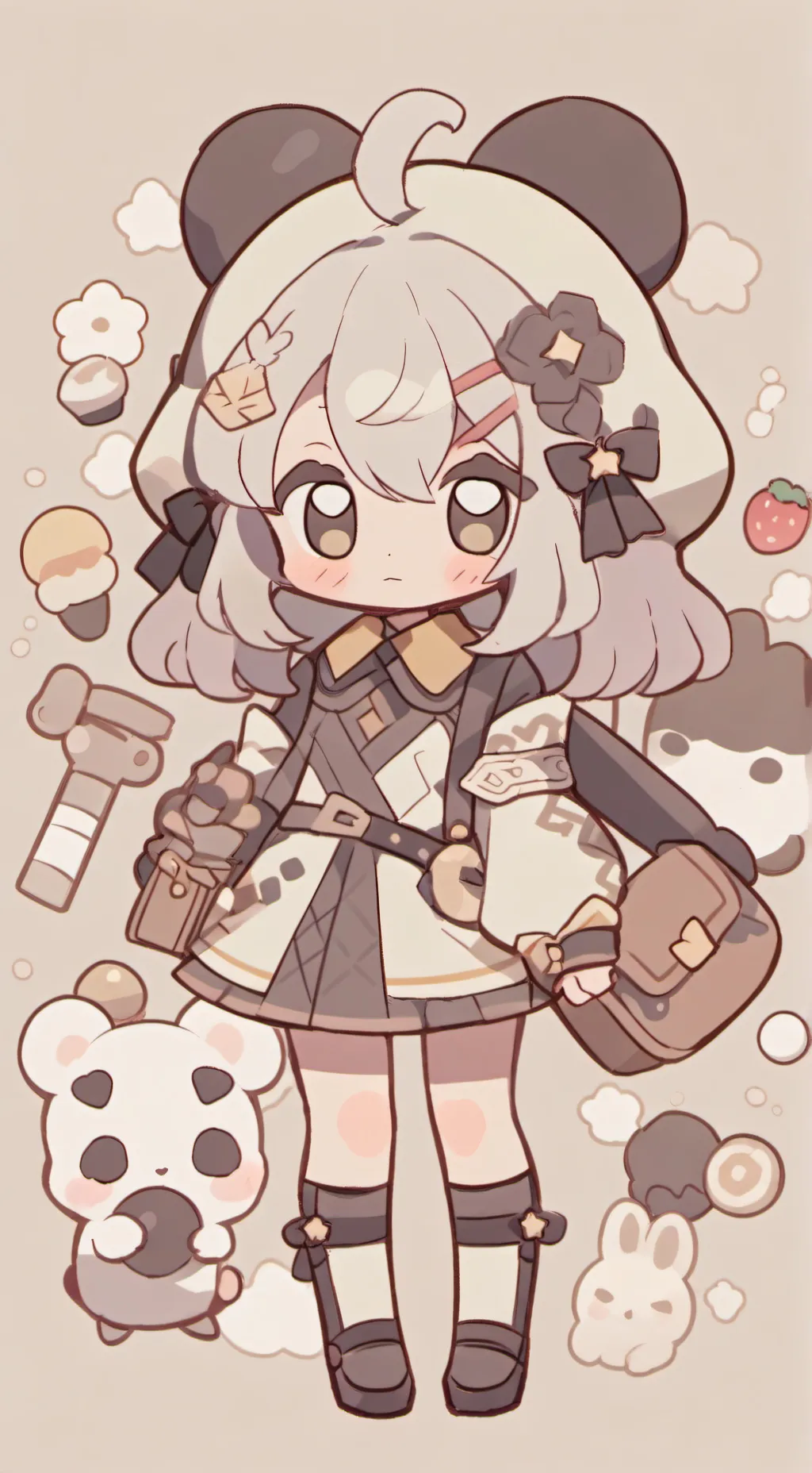 ai character: Chibi background