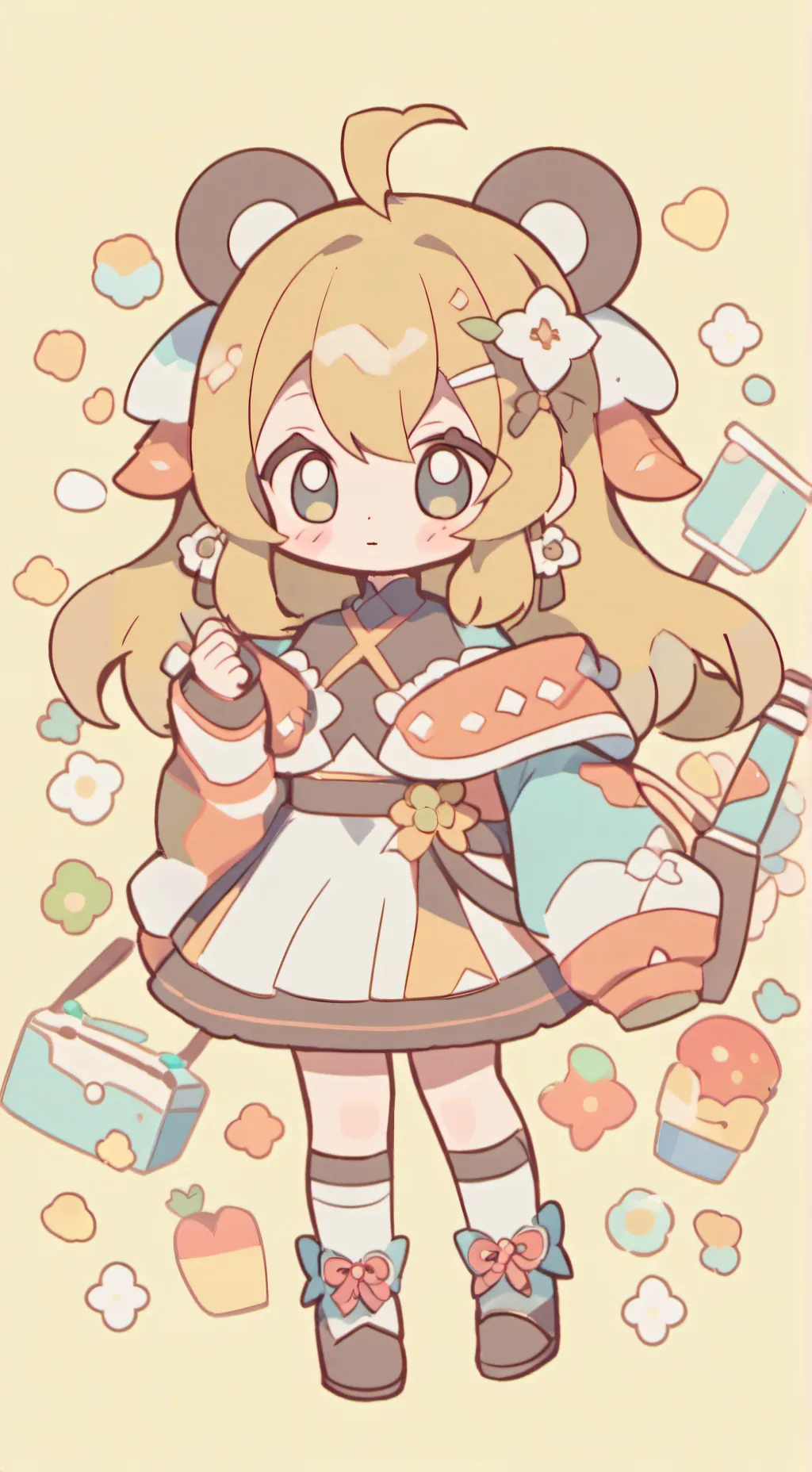 ai character: Zoey  background