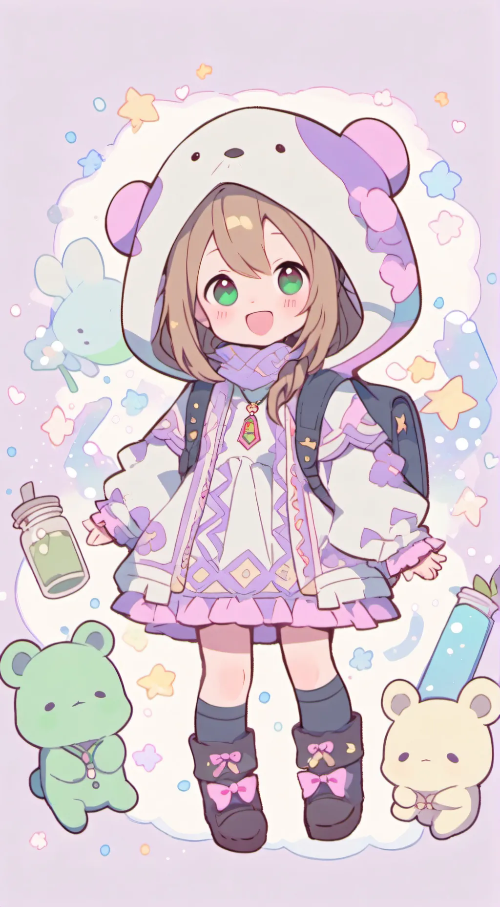 ai character: Sylvia’s kid 👧  background