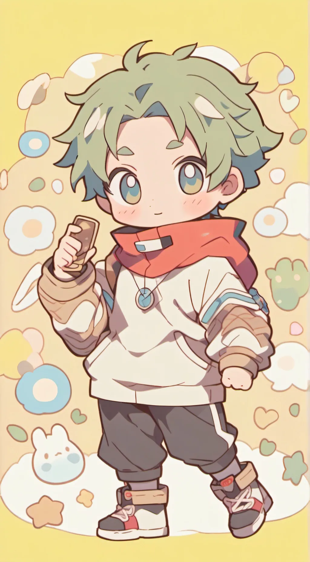 ai character: bnha x hh background