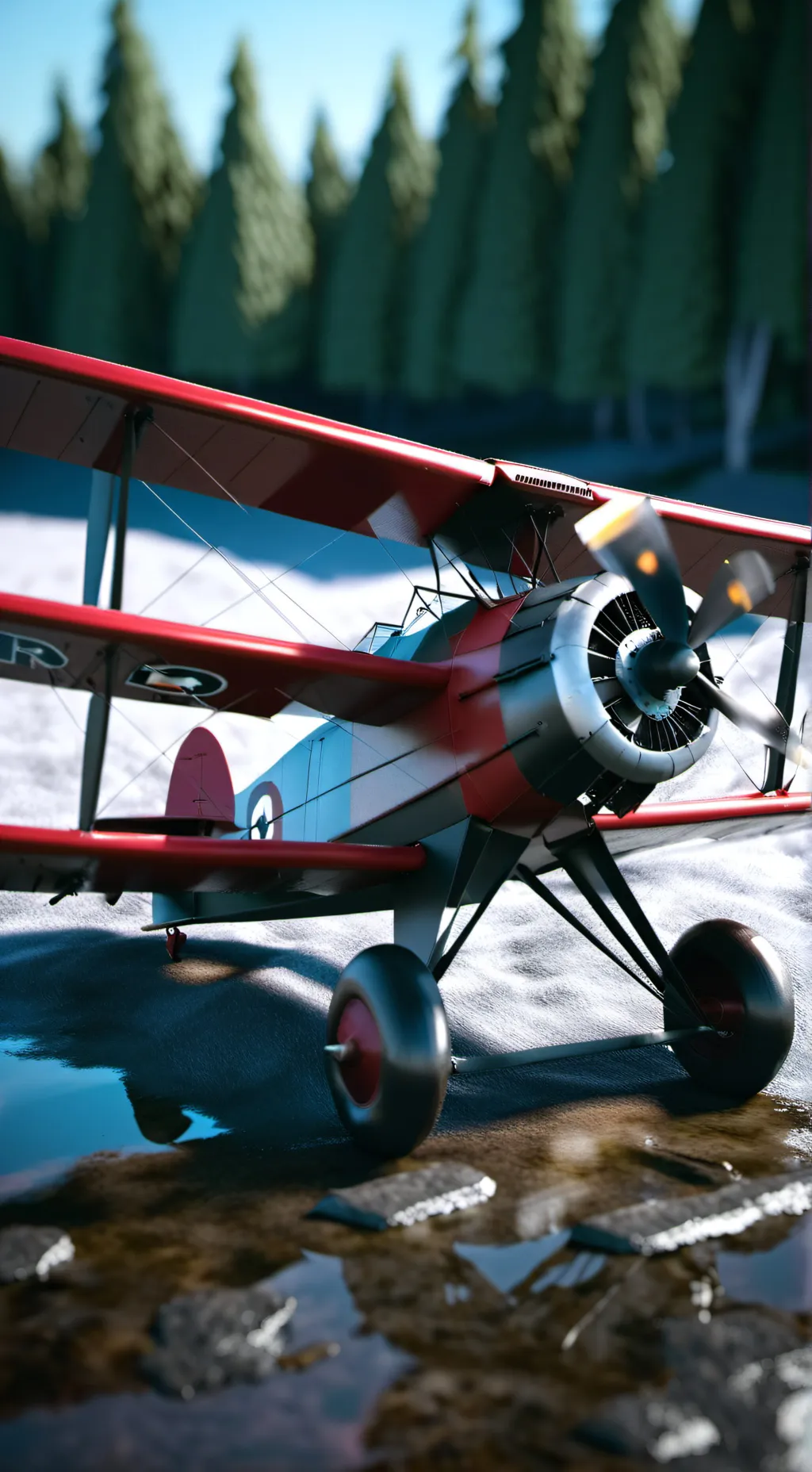 ai character: red Baron  background