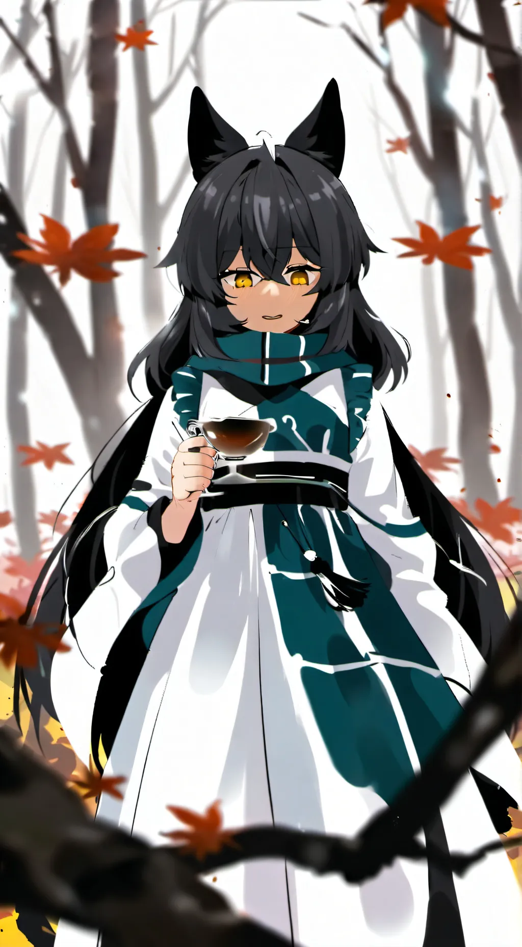 ai character: Cat girl background