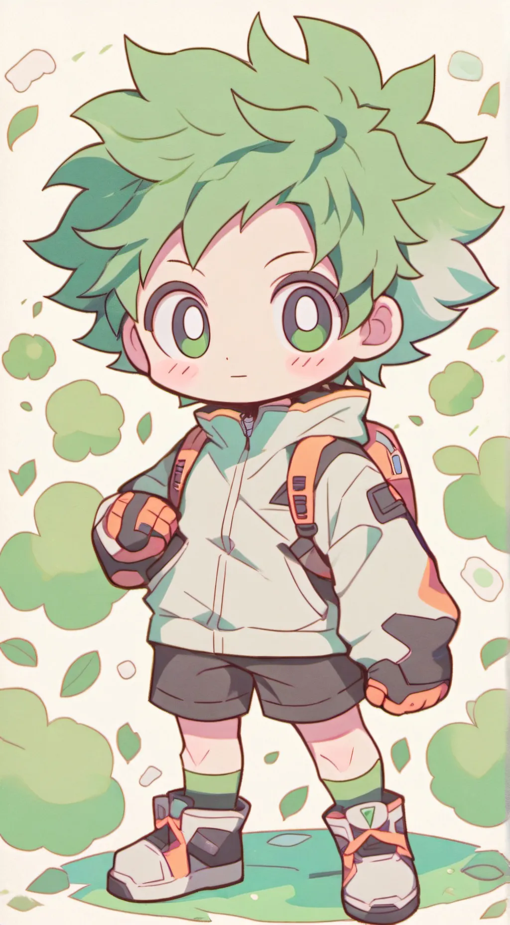 ai character: Deku background