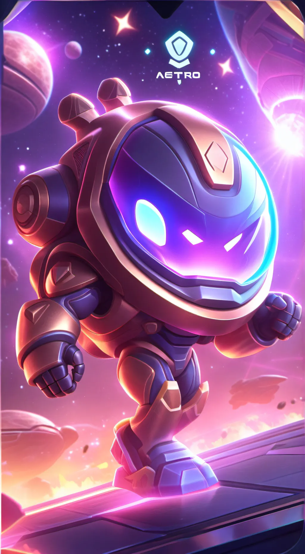 ai character: Astro fights background