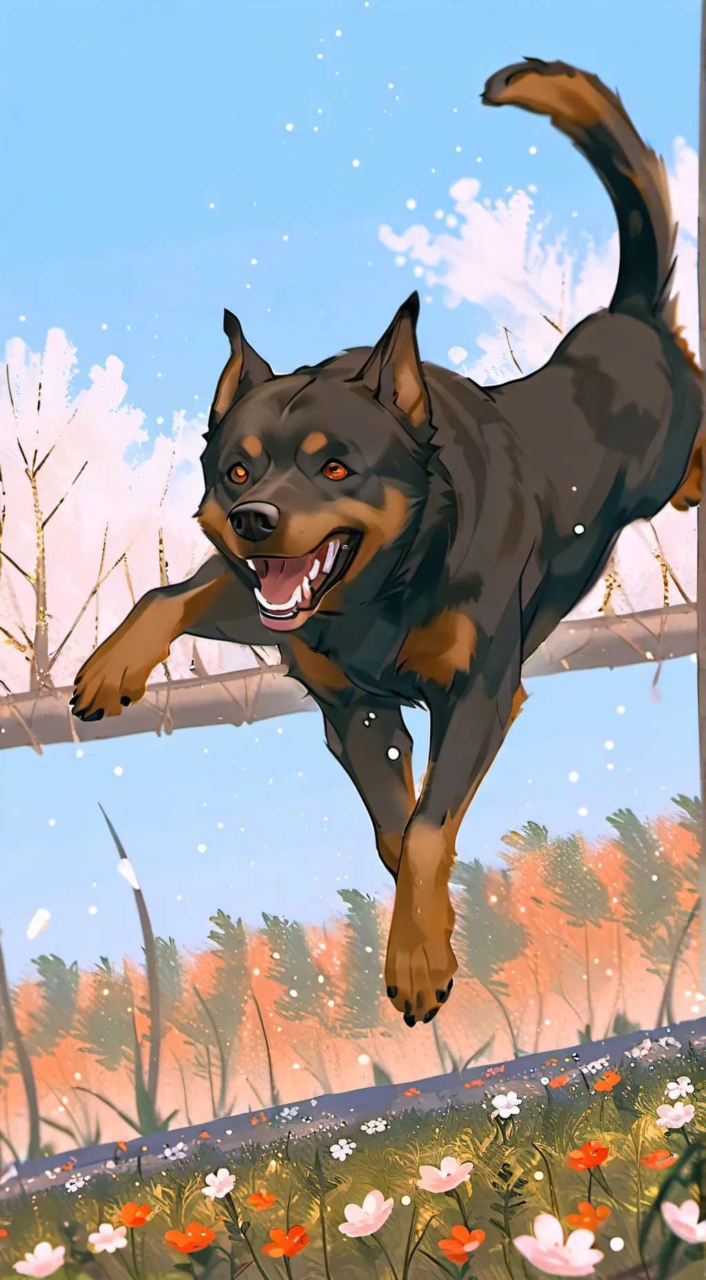 ai character: puppys! background