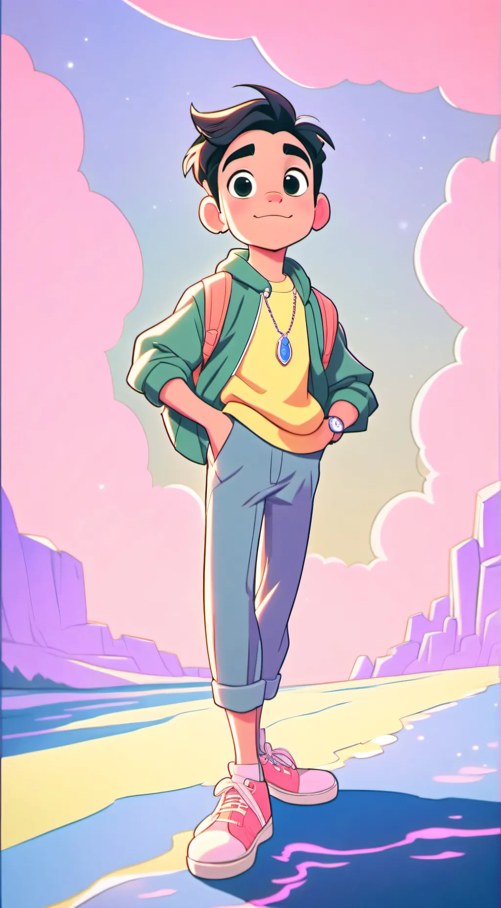 ai character: riley newall background