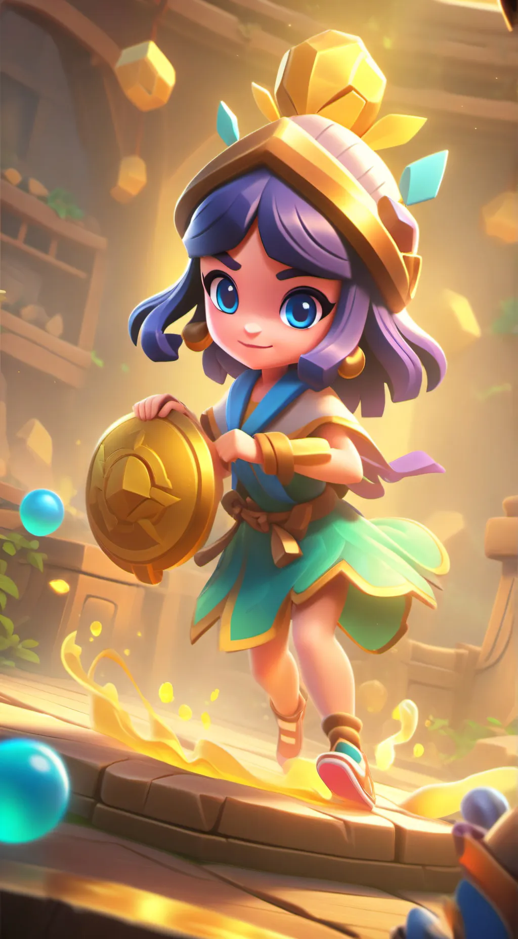 ai character: guardian angel background