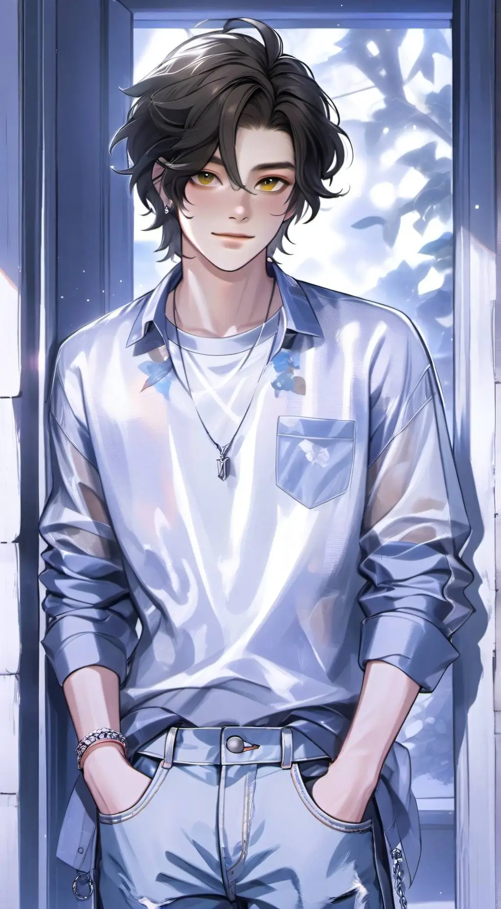 ai character: Hazo Jonathan  background