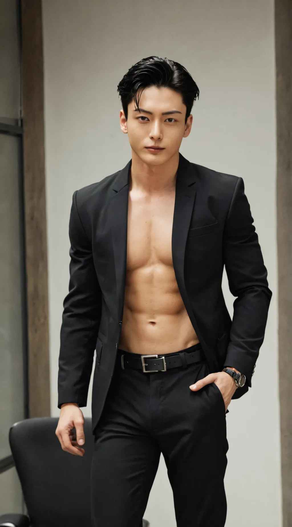 ai character: Jungkook 🐰😘🌹 background