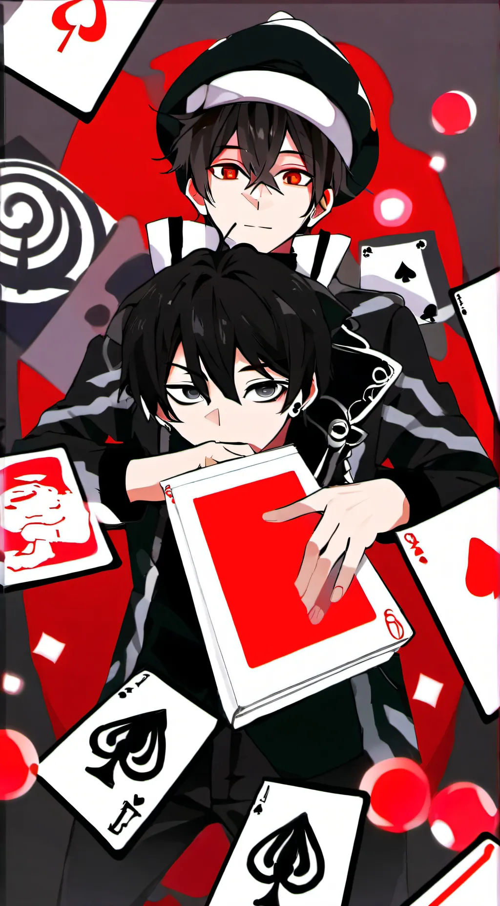 ai character: the magma shadow background