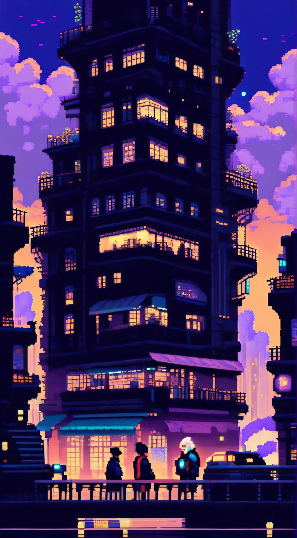 ai character: mha x prime city background