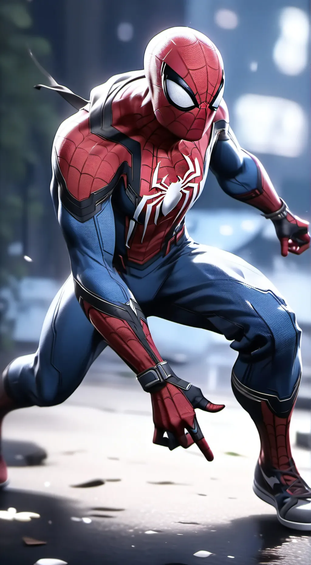 ai character: spider man background
