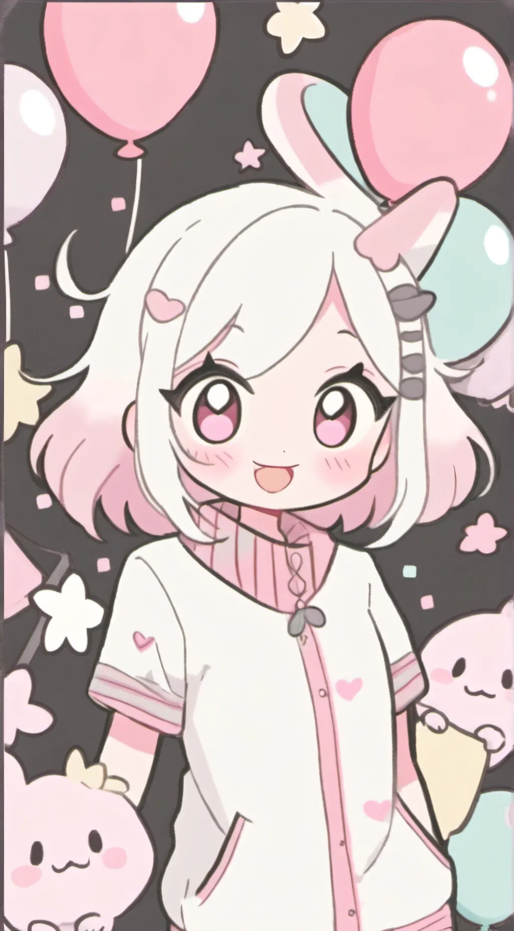 ai character: Chaggie toddler  background