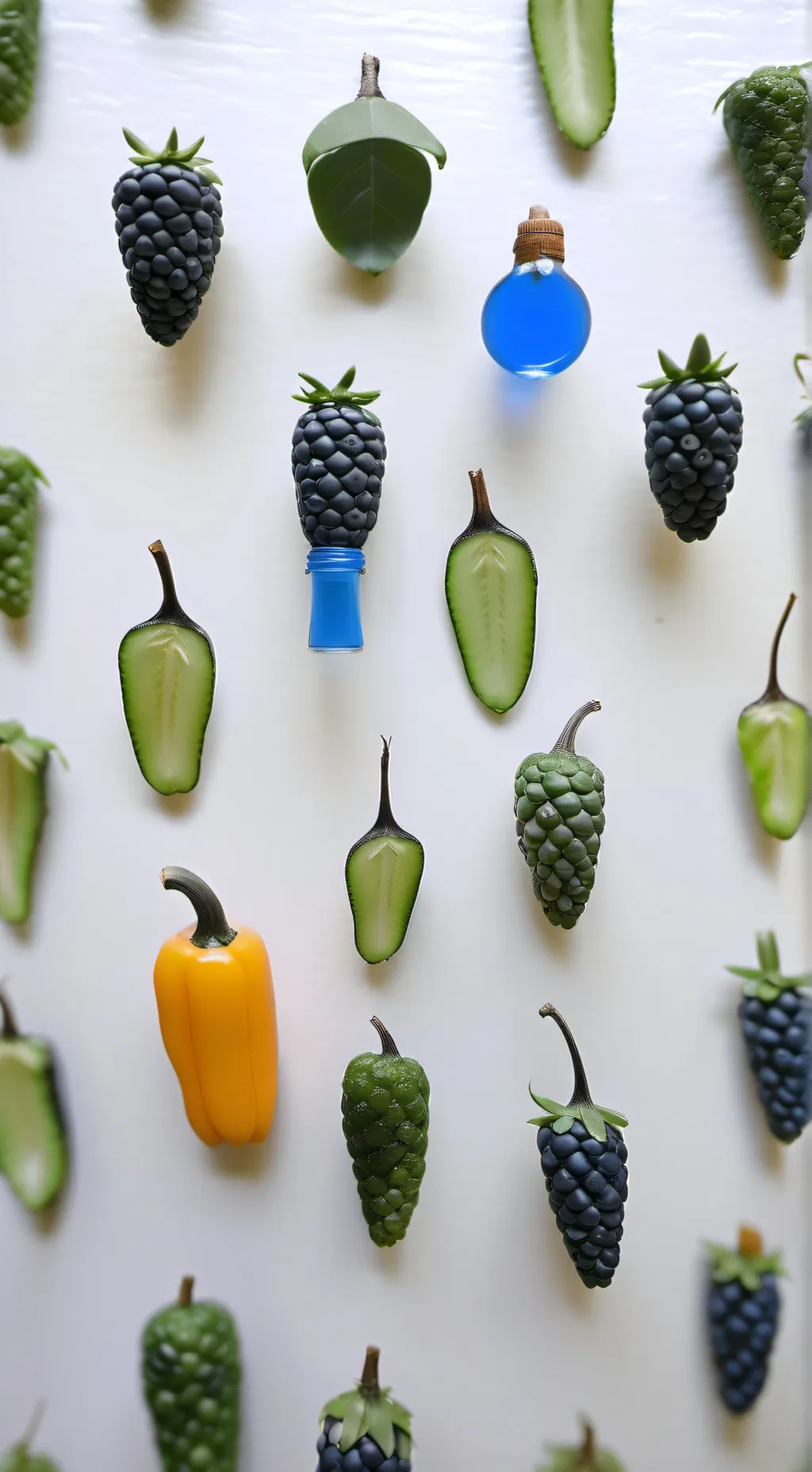 ai character: Frutas background