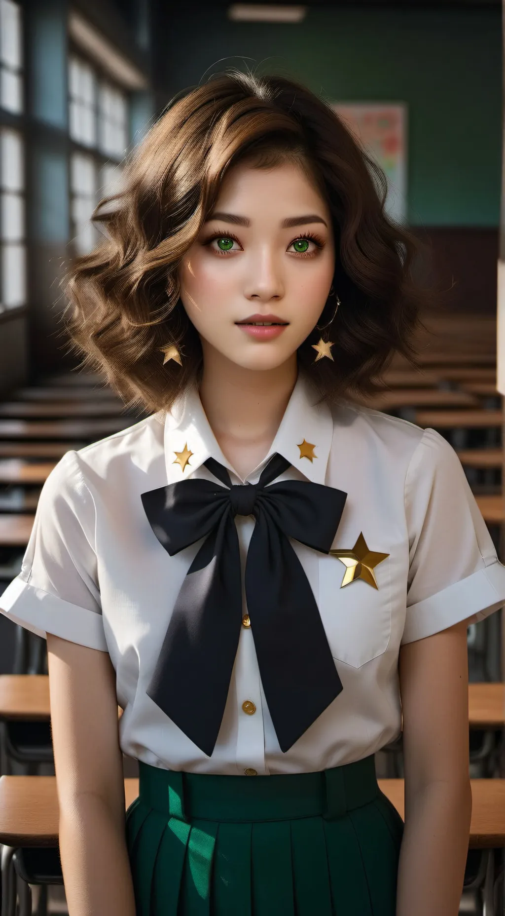 ai character: Eun-ji🌟 background